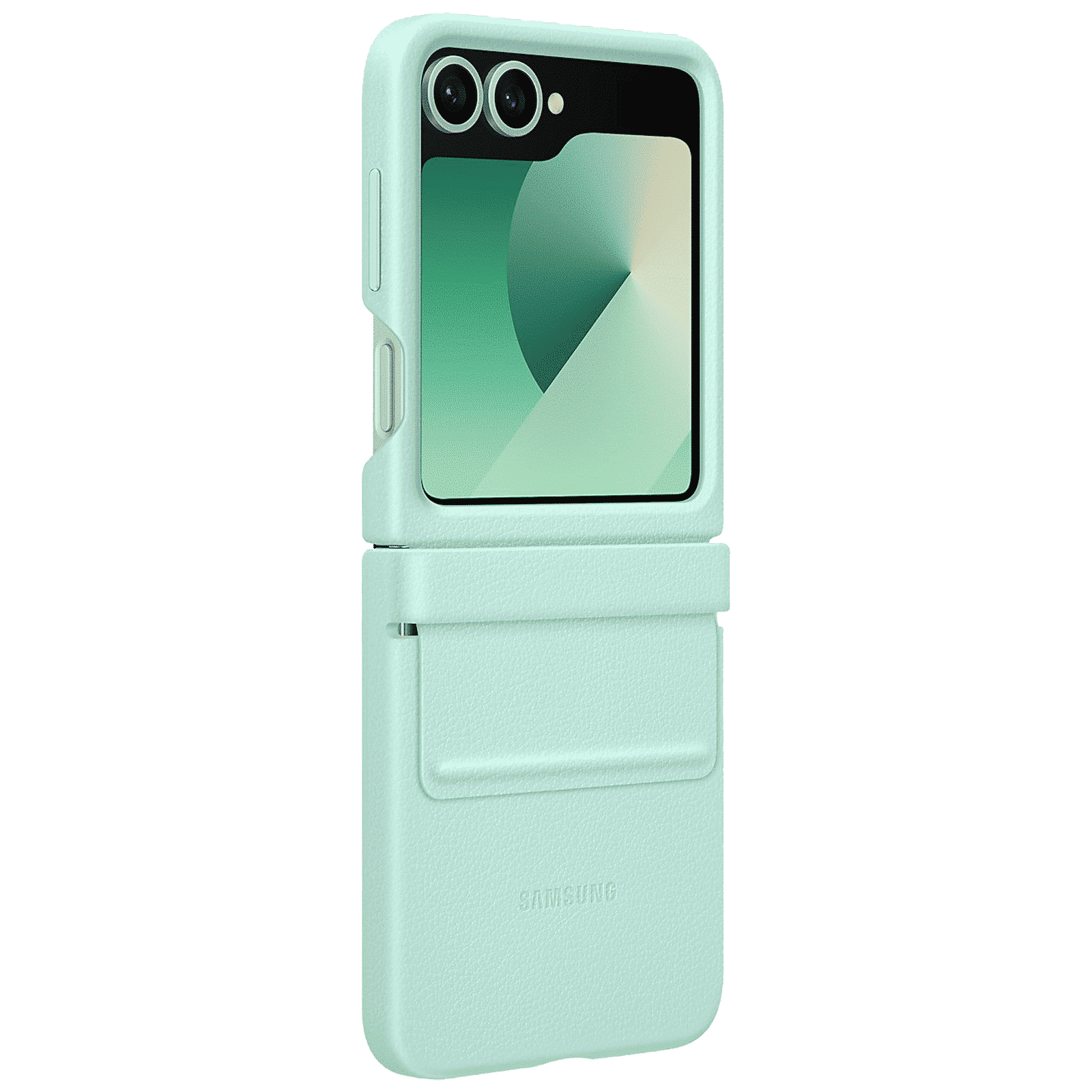 SAMSUNG Soft Back Cover for SAMSUNG Galaxy Z Flip 6 (Kindsuit, Mint)_3