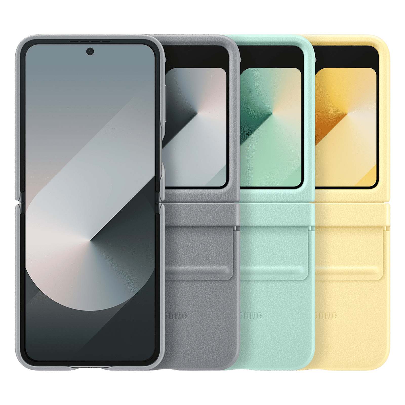 SAMSUNG Soft Back Cover for SAMSUNG Galaxy Z Flip 6 (Kindsuit, Mint)_7