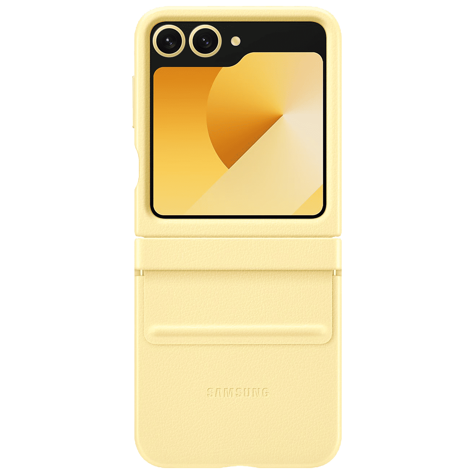 SAMSUNG Soft Back Cover for SAMSUNG Galaxy Z Flip 6 (Kindsuit, Yellow)_2