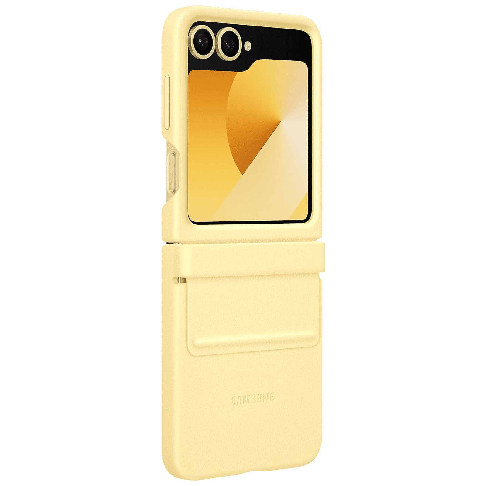 SAMSUNG Soft Back Cover for SAMSUNG Galaxy Z Flip 6 (Kindsuit, Yellow)_3