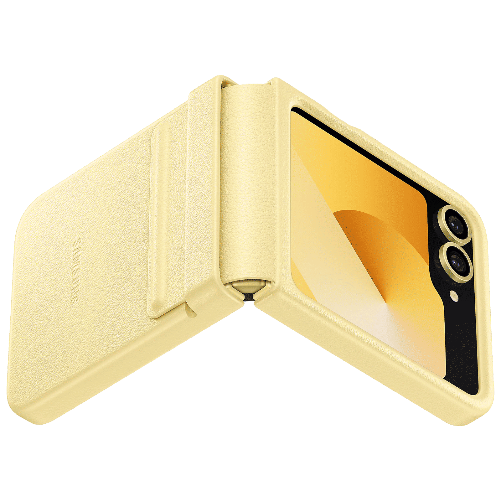 SAMSUNG Soft Back Cover for SAMSUNG Galaxy Z Flip 6 (Kindsuit, Yellow)_5