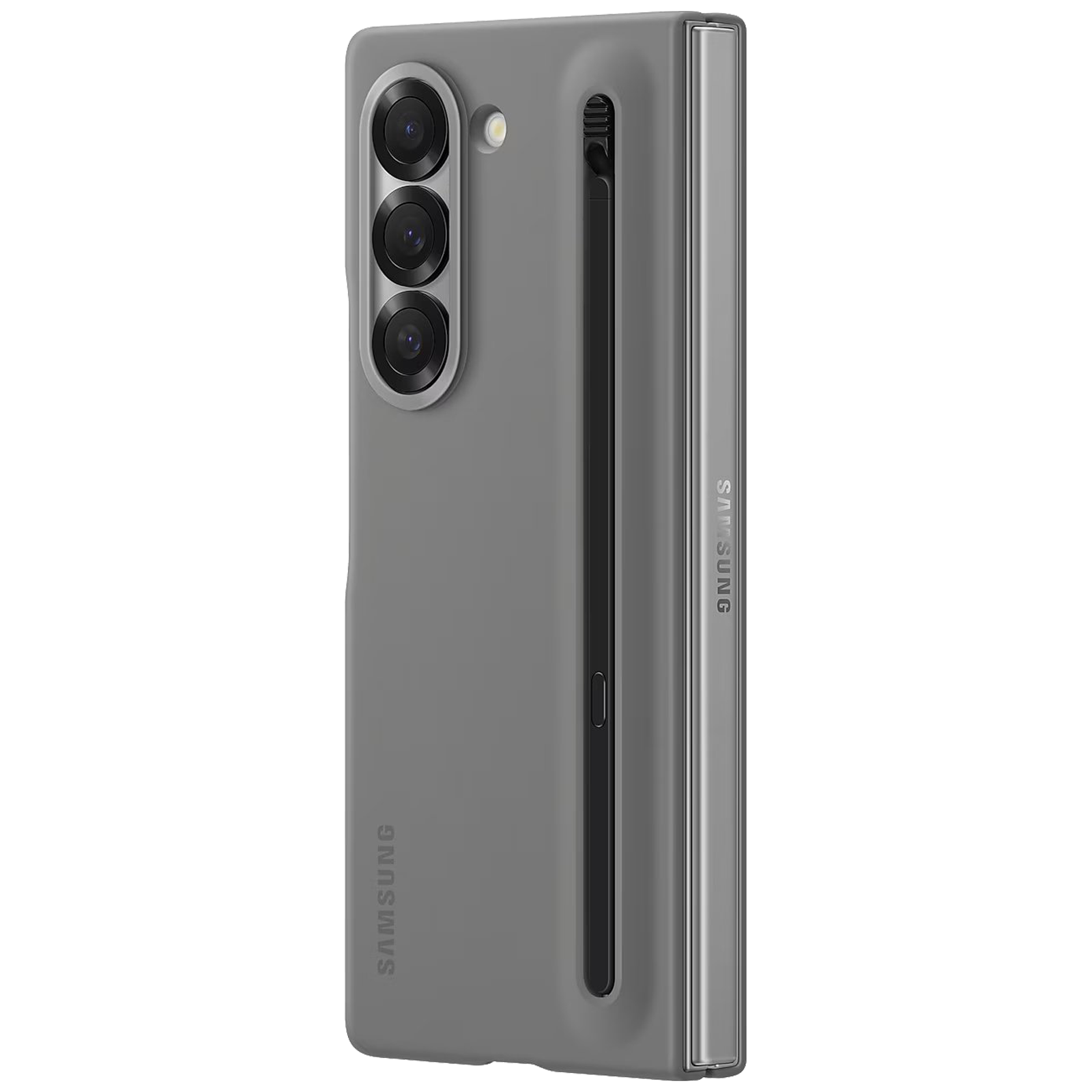 SAMSUNG Soft Back Cover for SAMSUNG Galaxy Z Fold 6 (Streamlined Design, Gray)_3