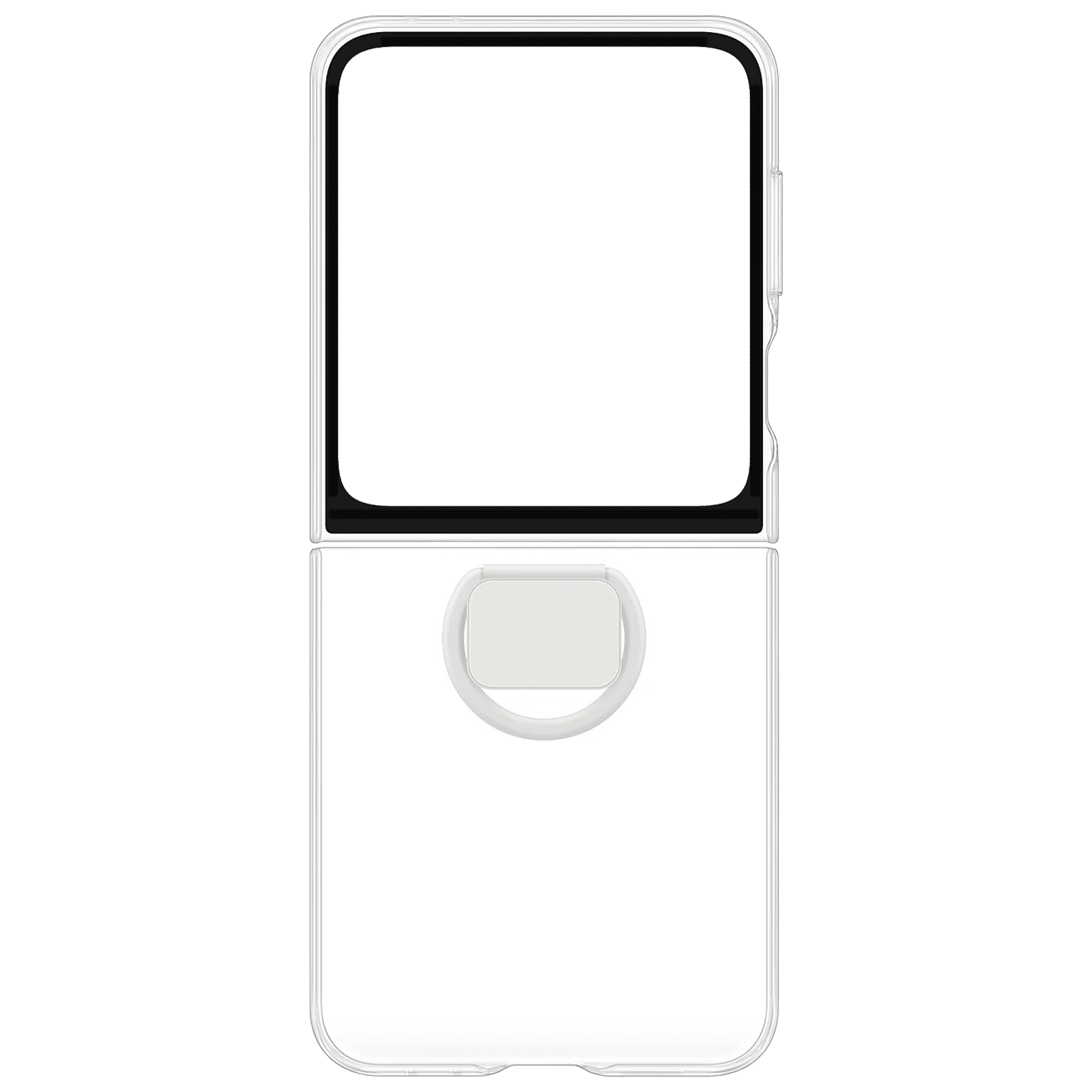 SAMSUNG Back Cover for SAMSUNG Galaxy Z Flip 6 (Chic Minimalist Look, Transparent)_3