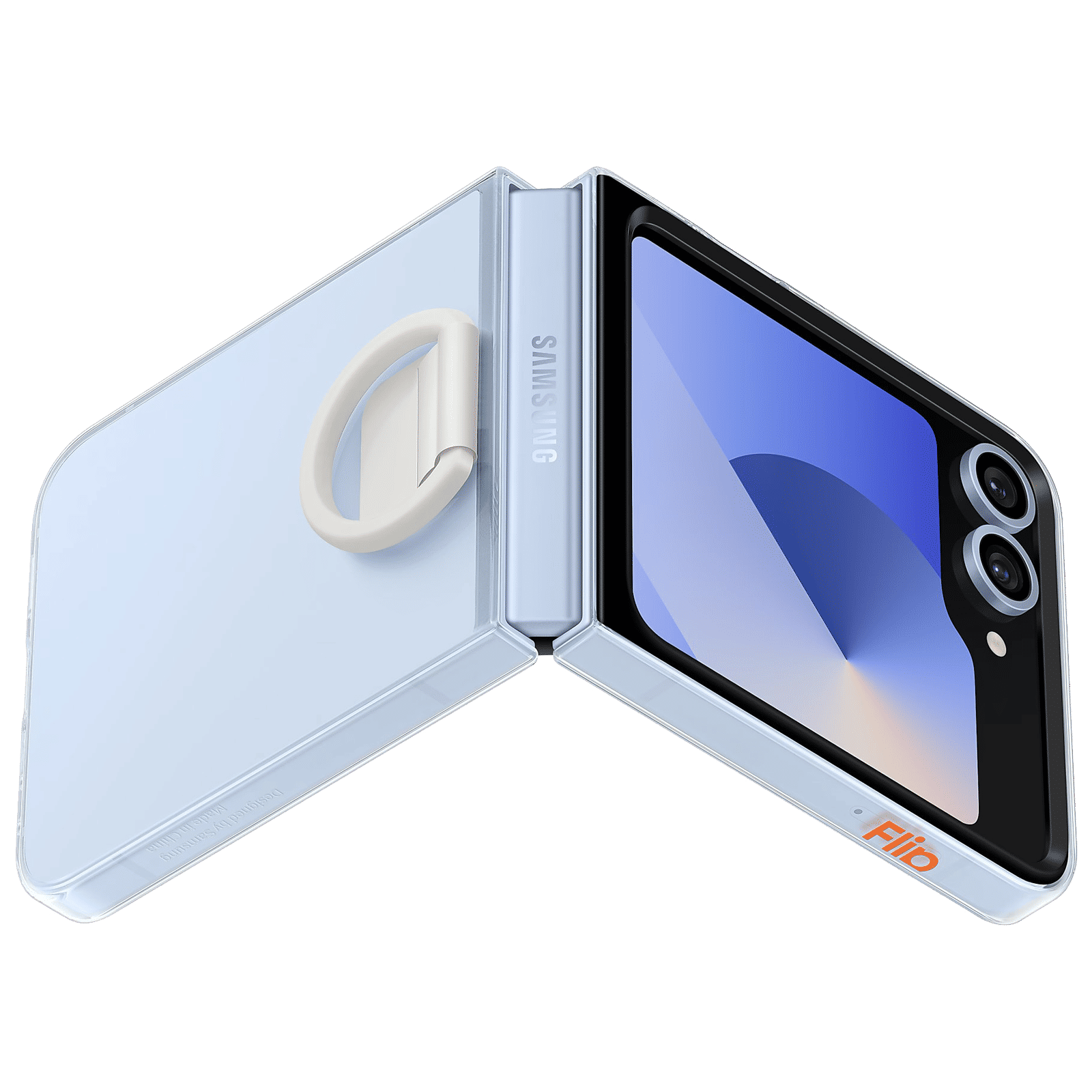 SAMSUNG Back Cover for SAMSUNG Galaxy Z Flip 6 (Chic Minimalist Look, Transparent)_5