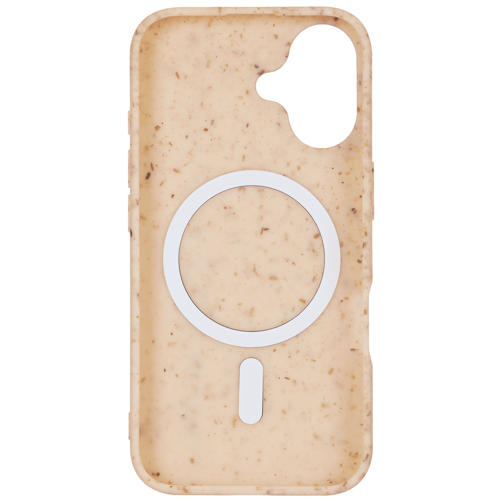 Croma Eco Back Cover for Apple iPhone 16 Plus (Magsafe Compatible, Beige)_5