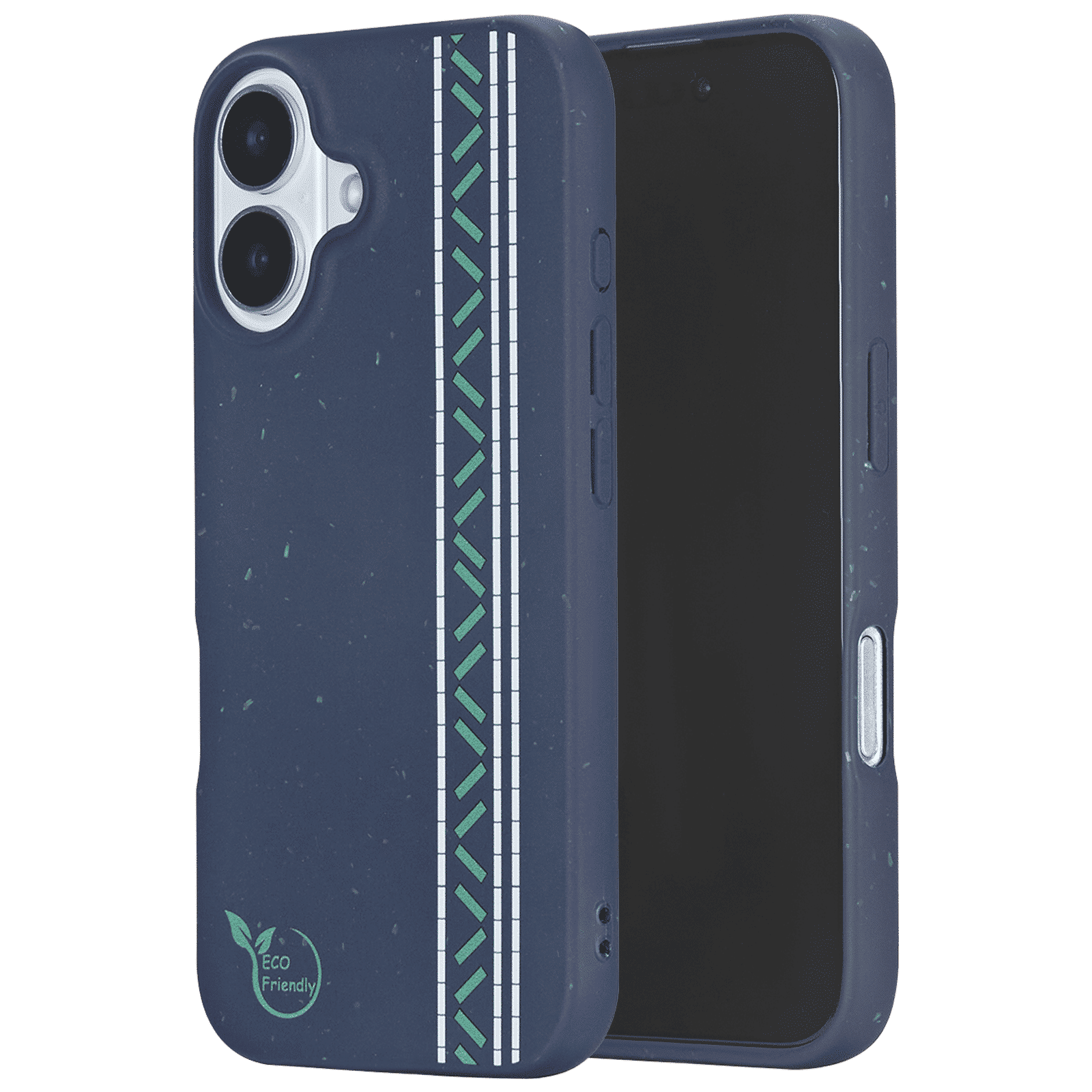 Croma Eco Back Cover for Apple iPhone 16 Plus (Magsafe Compatible, Navy Blue)_1