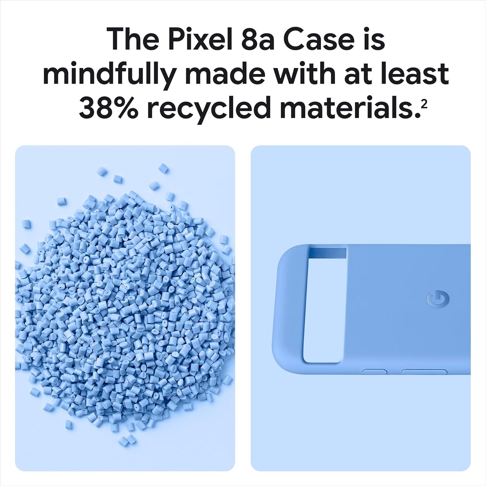 Google GT8BU Silicone Back Cover for Pixel 8a (Stain Resistant, Bay)_7