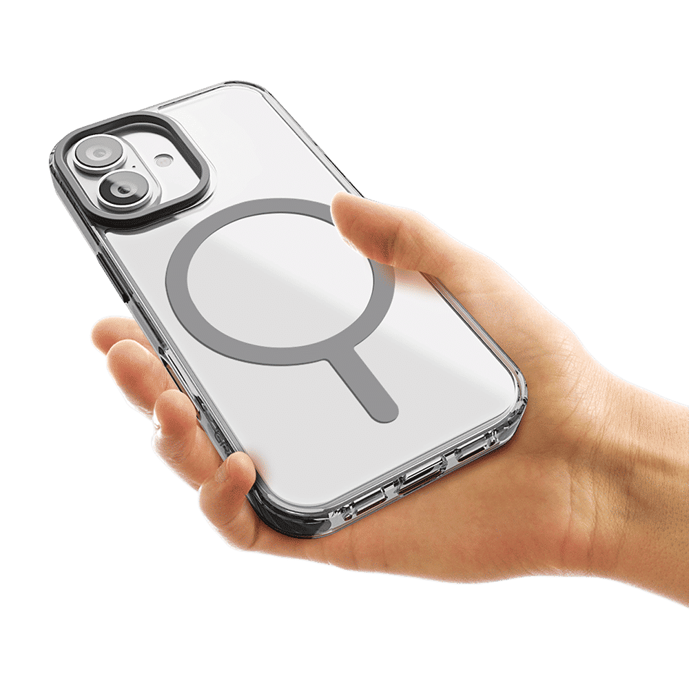 GRIPP Combat Hard TPU & Polycarbonate Back Cover for Apple iPhone 16 (MagSafe Compatible, Grey)_6