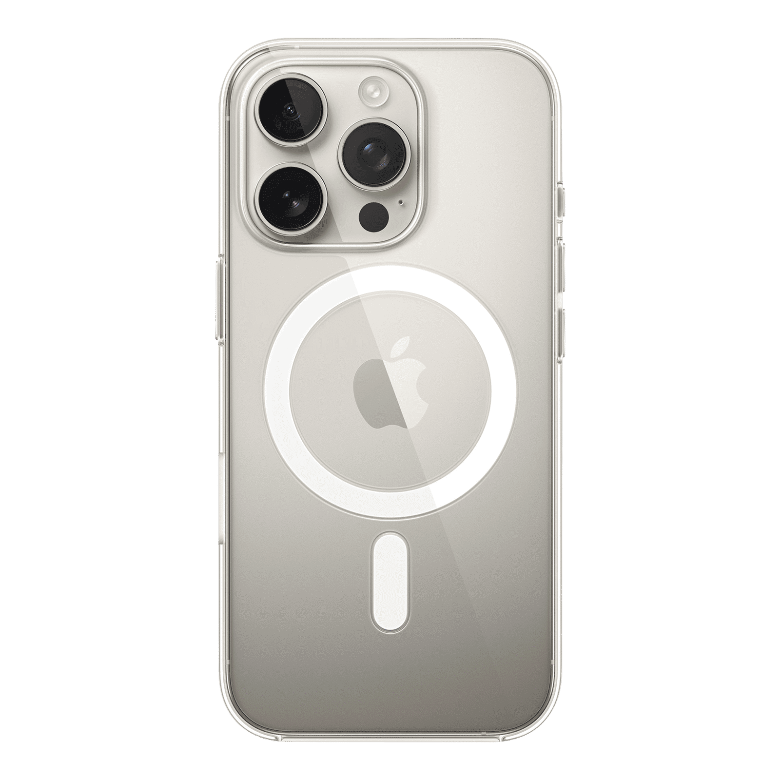 Apple Polycarbonate Back Cover for Apple iPhone 16 Pro (MagSafe Charging Support, Clear)_2