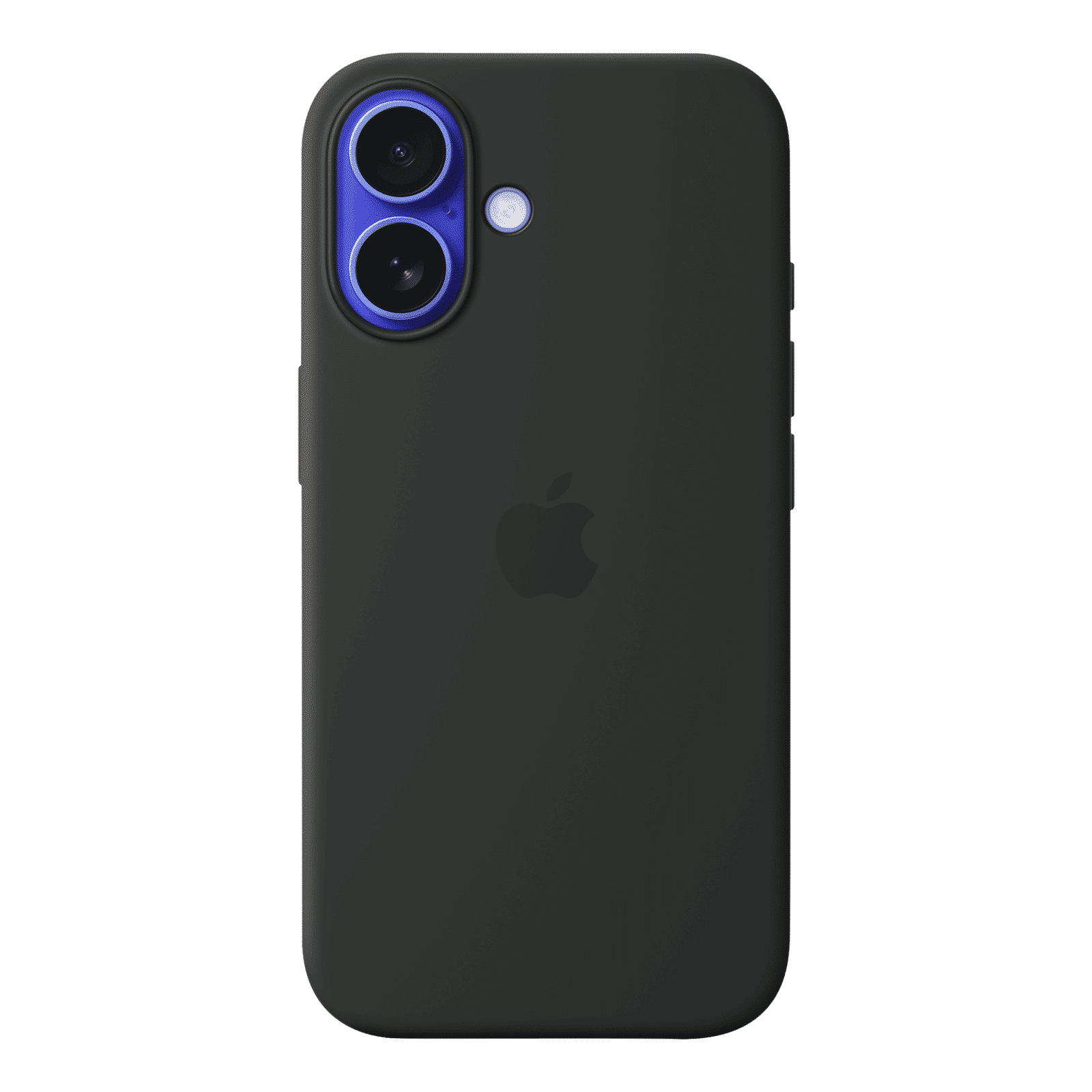 Apple Soft Silicone Back Cover for Apple iPhone 16 (MagSafe Charging Support, Black)_1