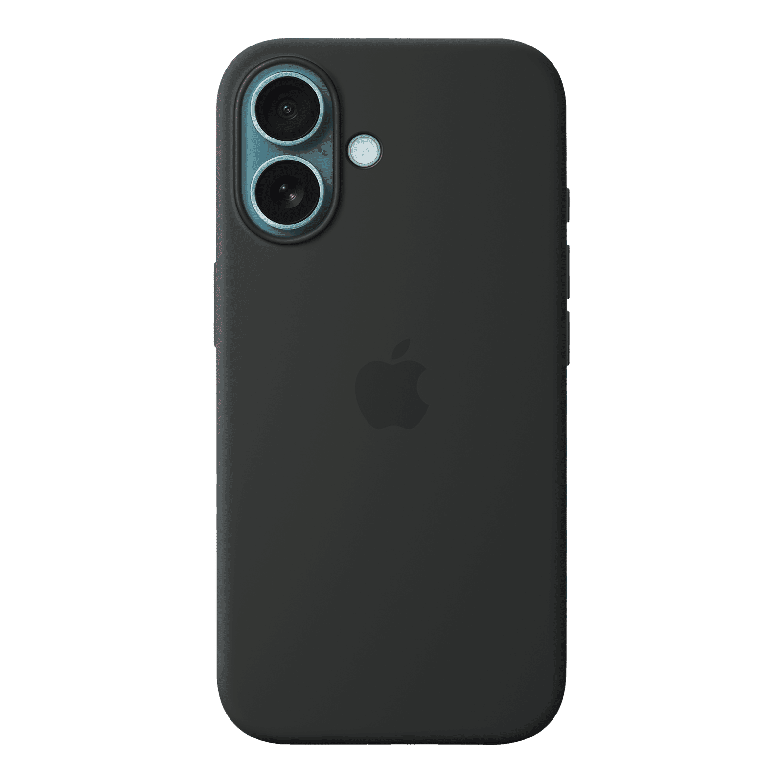 Apple Soft Silicone Back Cover for Apple iPhone 16 (MagSafe Charging Support, Black)_2