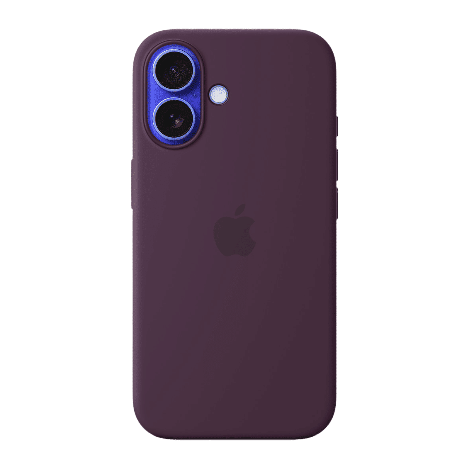 Apple Soft Silicone Back Cover for Apple iPhone 16 (MagSafe Charging Support, Plum)_1