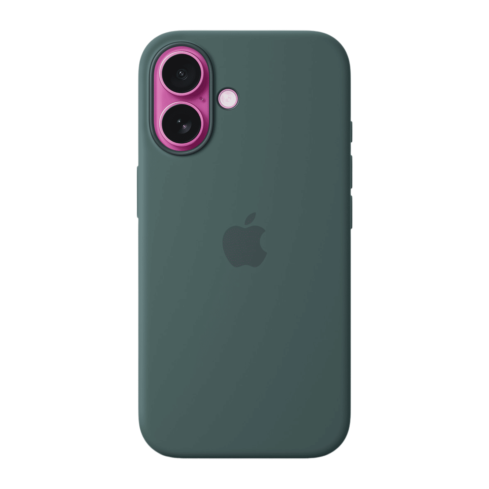 Apple Soft Silicone Back Cover for Apple iPhone 16 (MagSafe Charging Support, Lake Green)_3