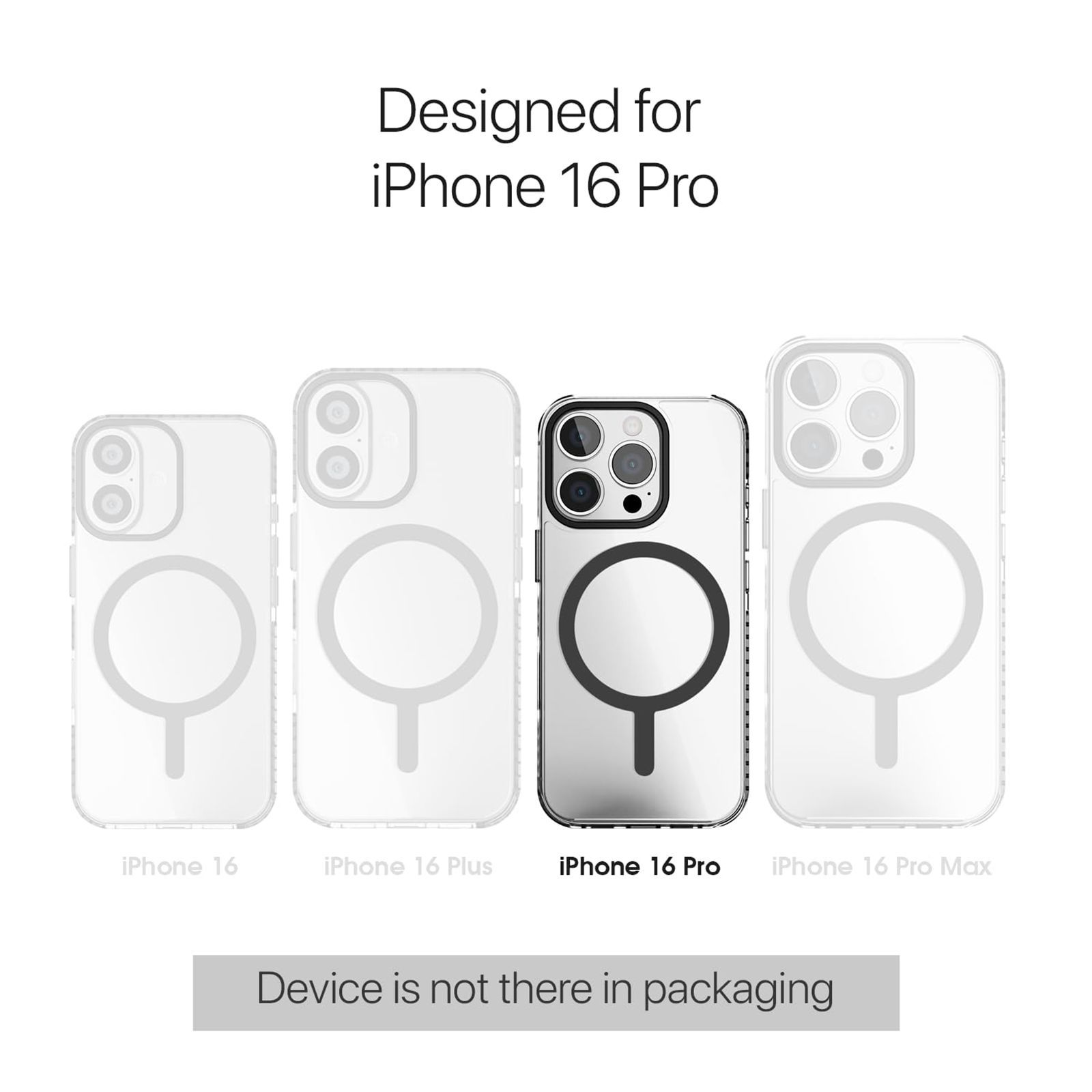 GRIPP Combat Hard TPU & Polycarbonate Back Cover for Apple iPhone 16 Pro (MagSafe Compatible, Grey)_10