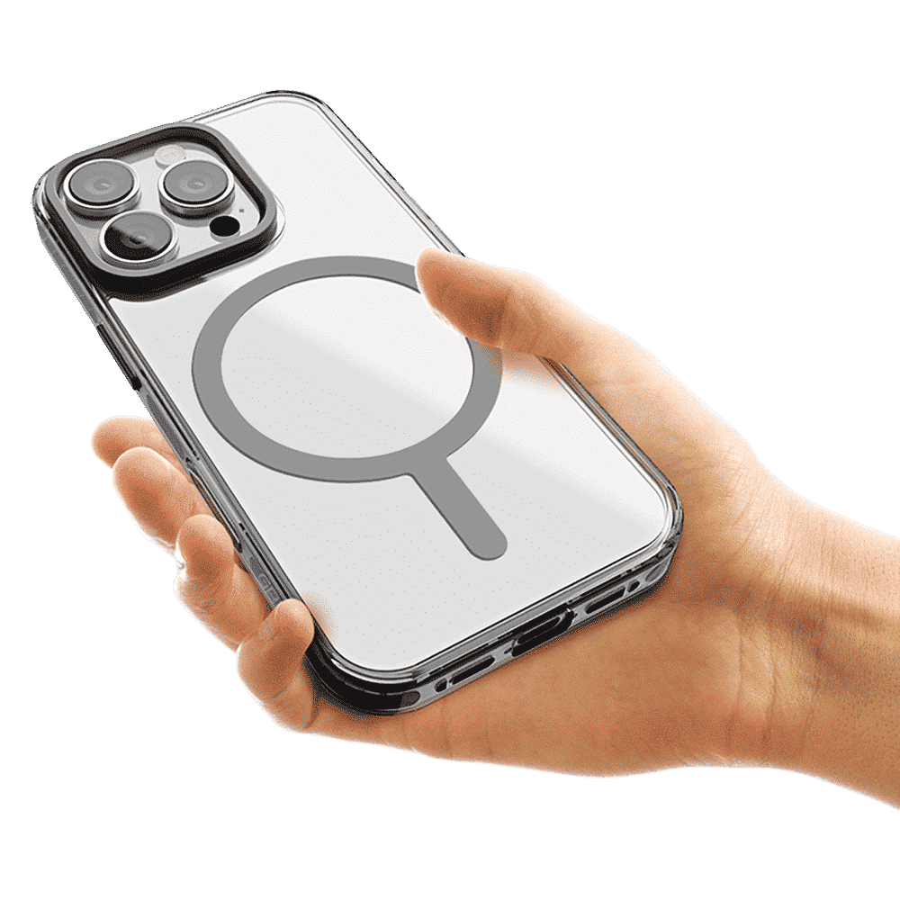 GRIPP Combat Hard TPU & Polycarbonate Back Cover for Apple iPhone 16 Pro (MagSafe Compatible, Grey)_7