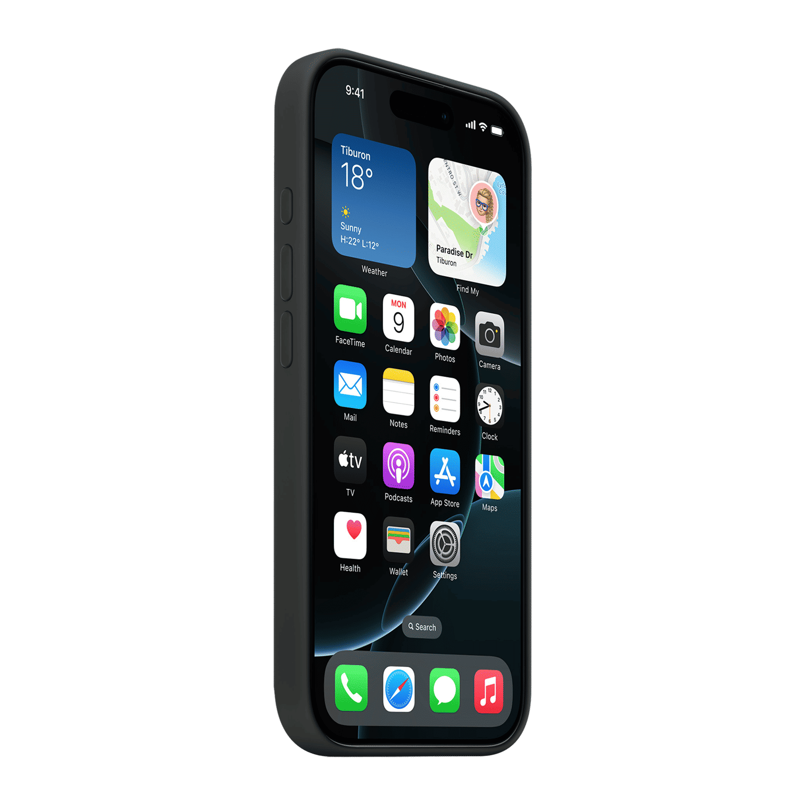 Apple Soft Silicone Back Cover for Apple iPhone 16 Pro (MagSafe Charging Support, Black)_5