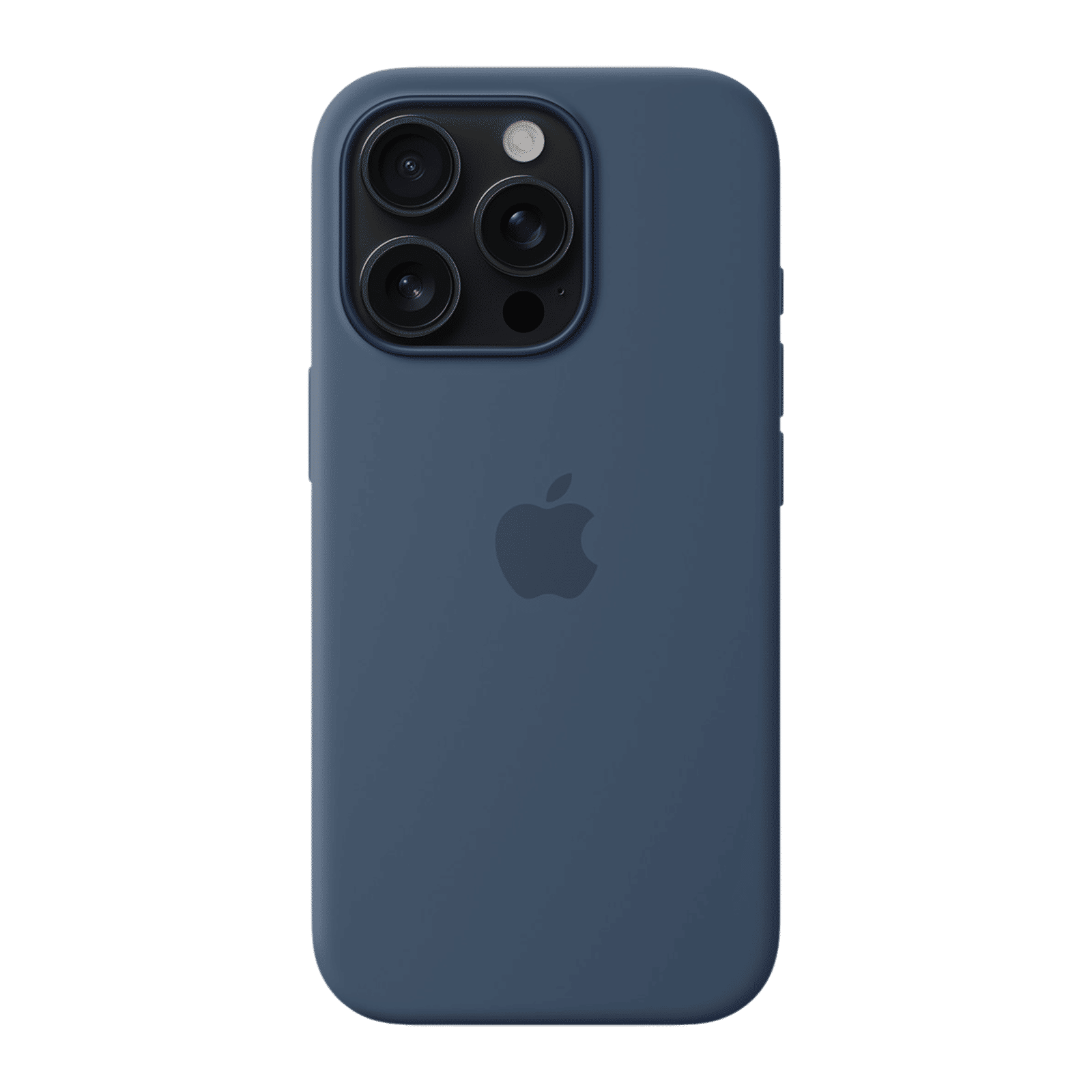 Apple Soft Silicone Back Cover for Apple iPhone 16 Pro (MagSafe Charging Support, Denim)_4