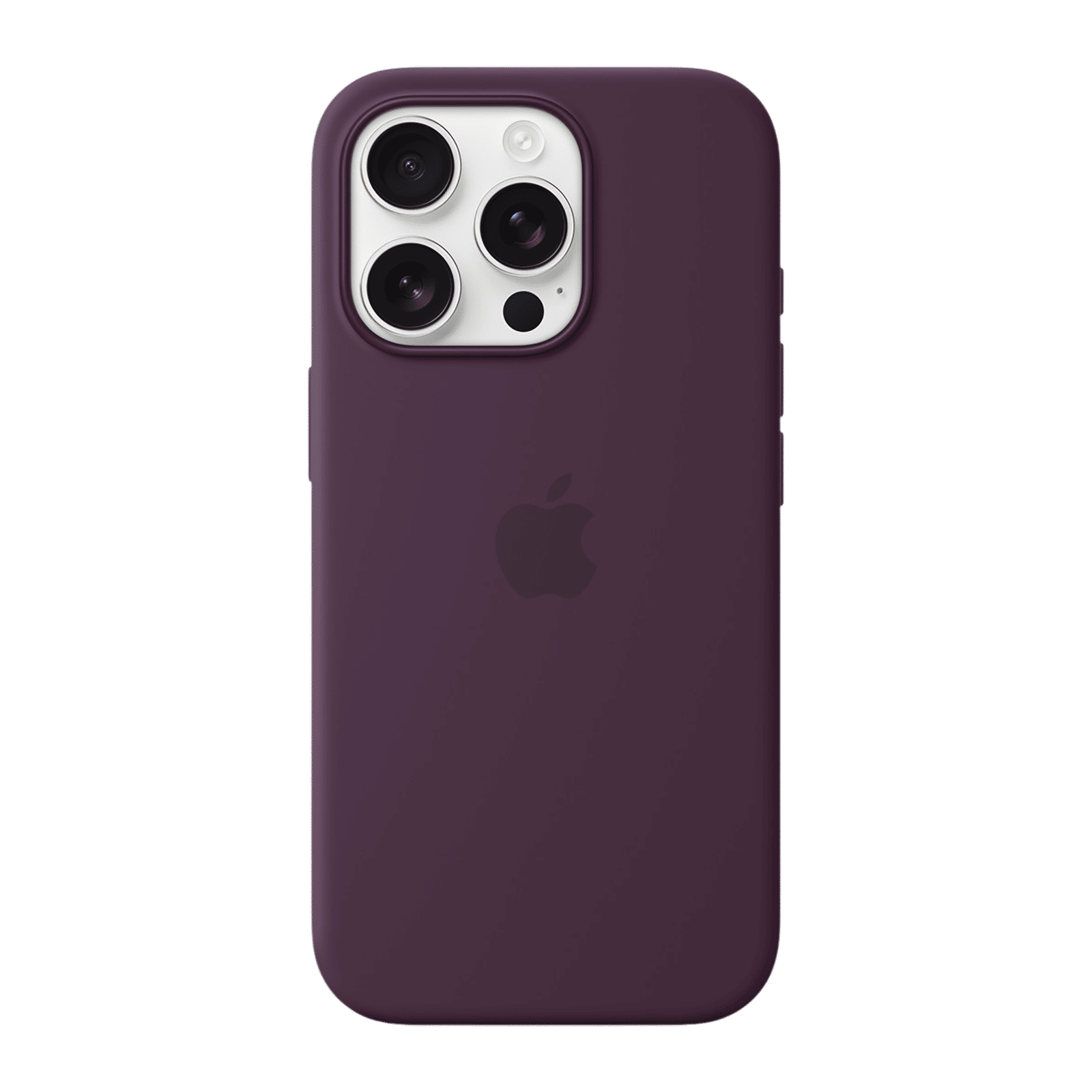 Apple Soft Silicone Back Cover for Apple iPhone 16 Pro (MagSafe Charging Support, Plum)_3