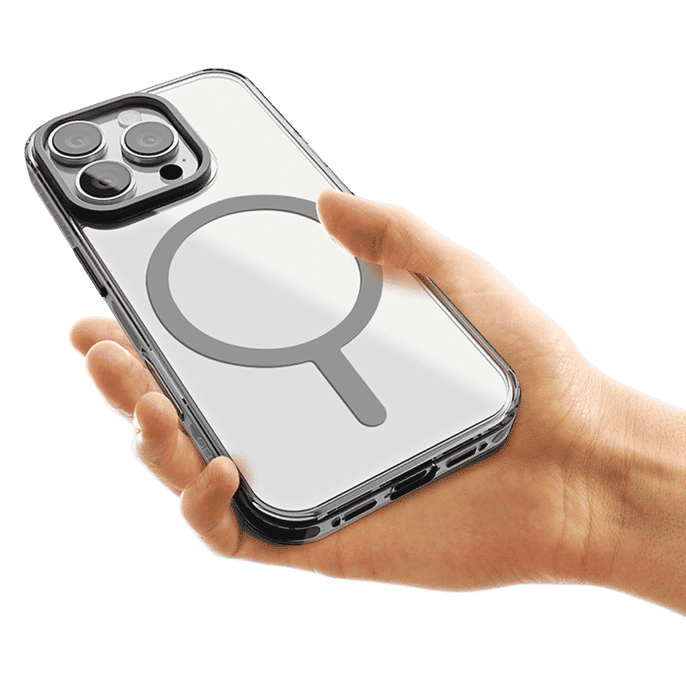 GRIPP Combat Hard TPU & Polycarbonate Back Cover for Apple iPhone 16 Pro Max (MagSafe Compatible, Grey)_7