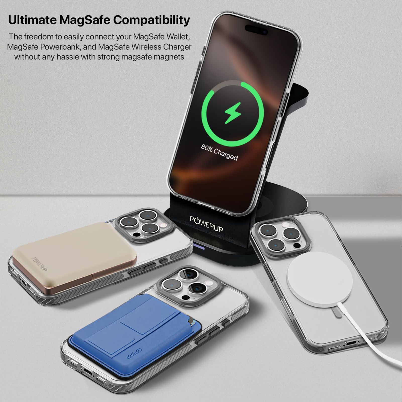 GRIPP Combat Hard TPU & Polycarbonate Back Cover for Apple iPhone 16 Pro Max (MagSafe Compatible, Grey)_9