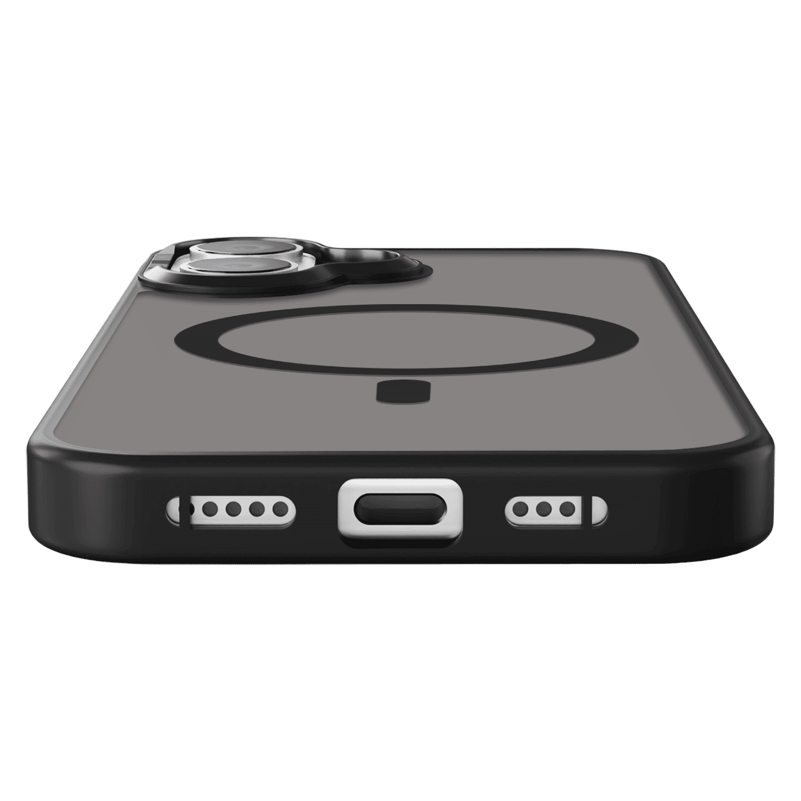 GRIPP Bolt Xtreme Hard & Soft TPU Back Cover for Apple iPhone 16 (MagSafe Compatible, Black)_4