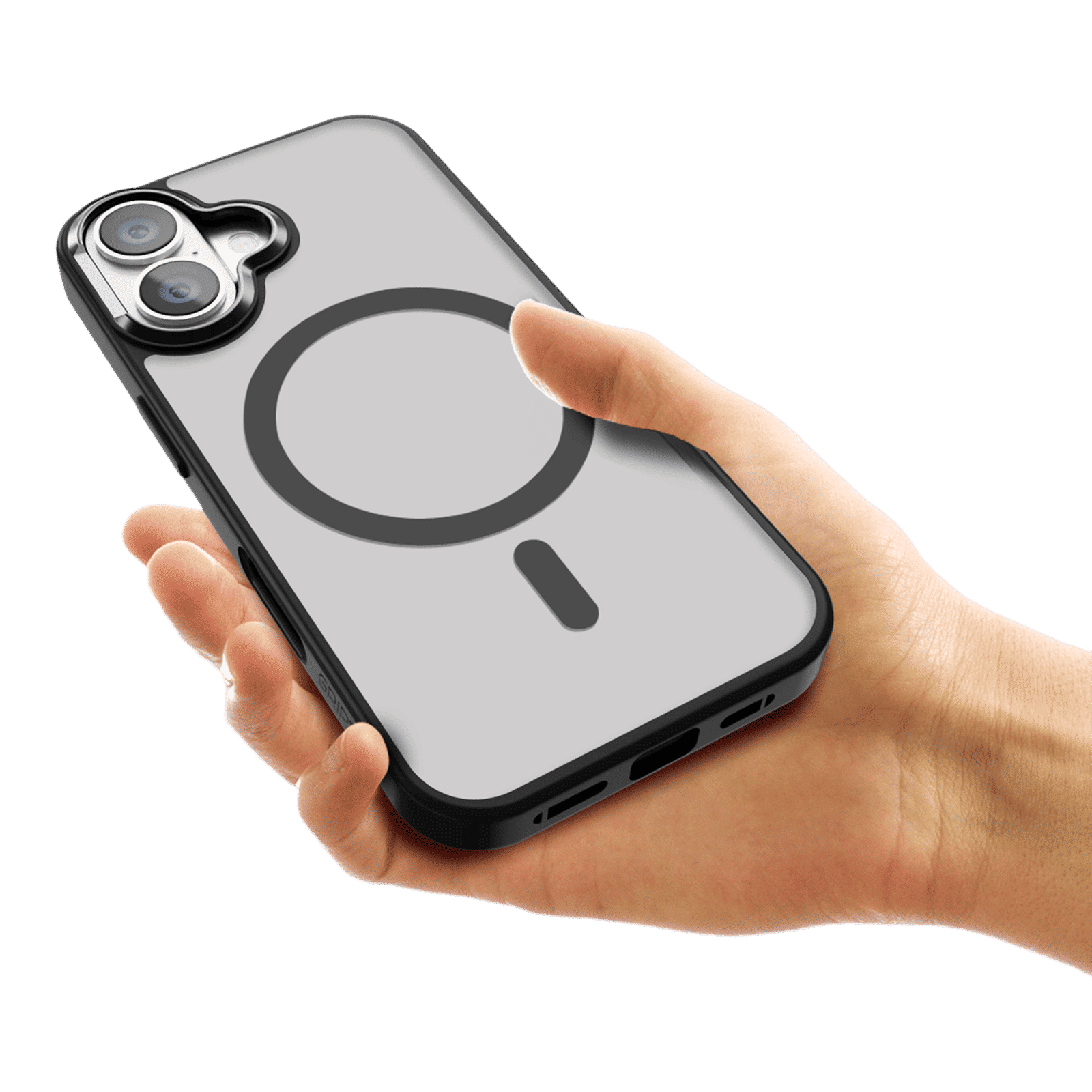 GRIPP Bolt Xtreme Hard & Soft TPU Back Cover for Apple iPhone 16 (MagSafe Compatible, Black)_5