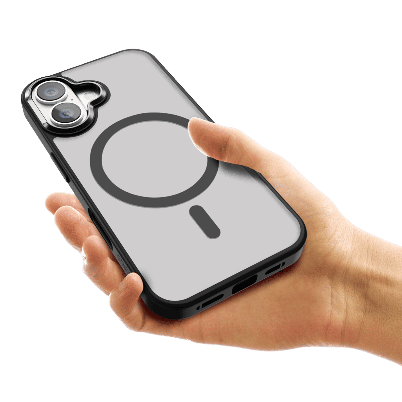 GRIPP Bolt Xtreme Hard & Soft TPU Back Cover for Apple iPhone 16 Plus (MagSafe Compatible, Black)_6