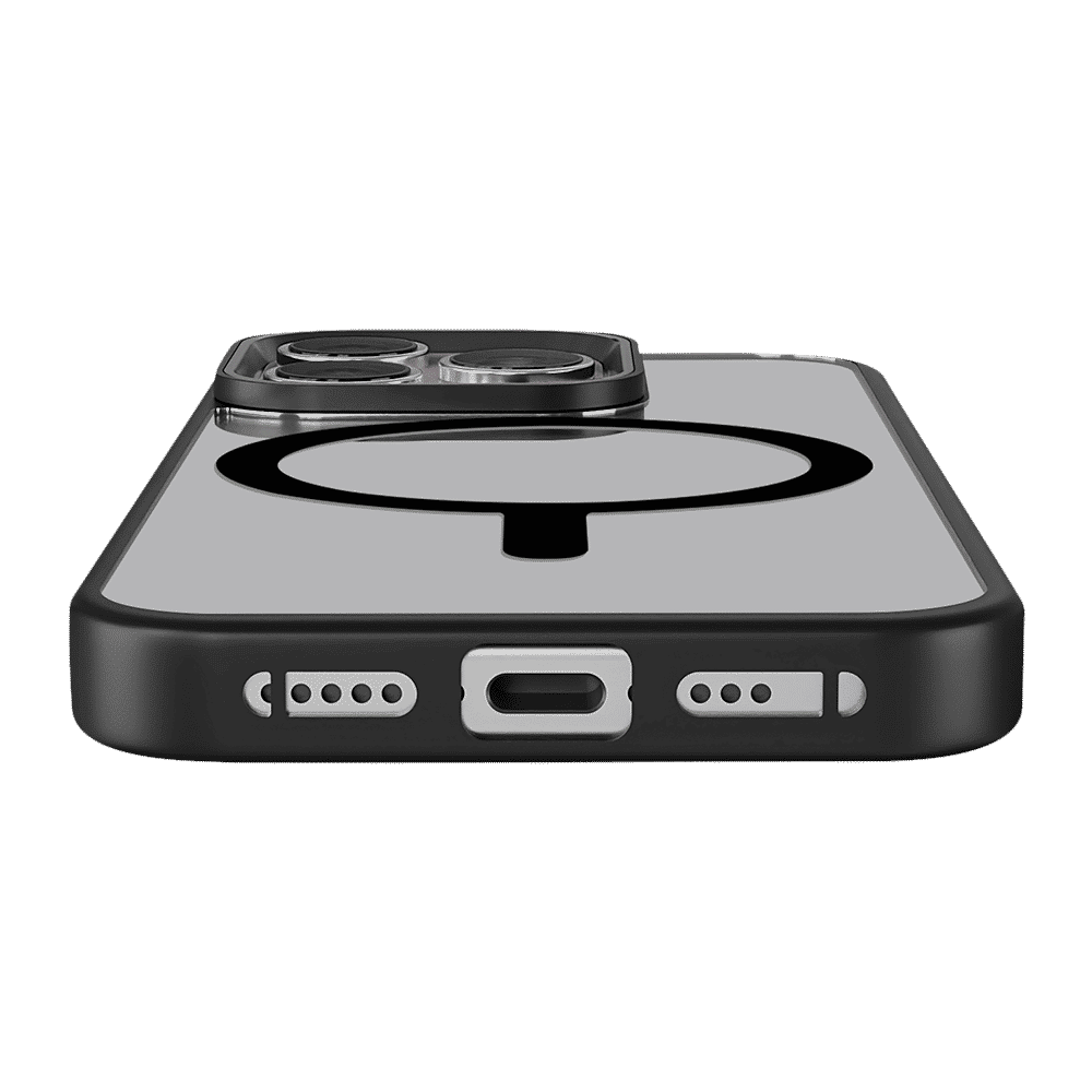 GRIPP Clarion Hard & Soft TPU & Polycarbonate Back Cover for Apple iPhone 16 Pro (MagSafe Compatible, Black)_5