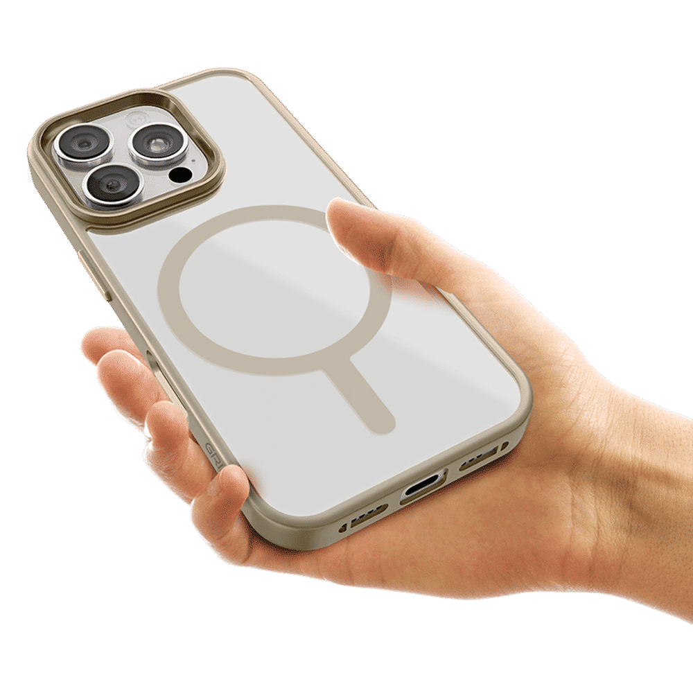 GRIPP Clarion Hard & Soft TPU & Polycarbonate Back Cover for Apple iPhone 16 Pro (MagSafe Compatible, Gold) GRIPP Clarion Hard & Soft TPU & Polycarbonate Back Cover for Apple iPhone 16 Pro (MagSafe Compatible, Gold)_6