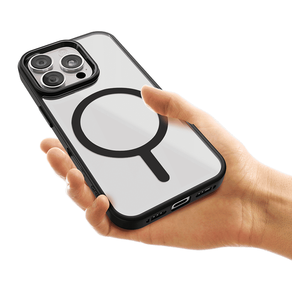 GRIPP Clarion Hard & Soft TPU & Polycarbonate Back Cover for Apple iPhone 16 Pro Max (MagSafe Compatible, Black) GRIPP Clarion Hard & Soft TPU & Polycarbonate Back Cover for Apple iPhone 16 Pro Max (MagSafe Compatible, Black)_7