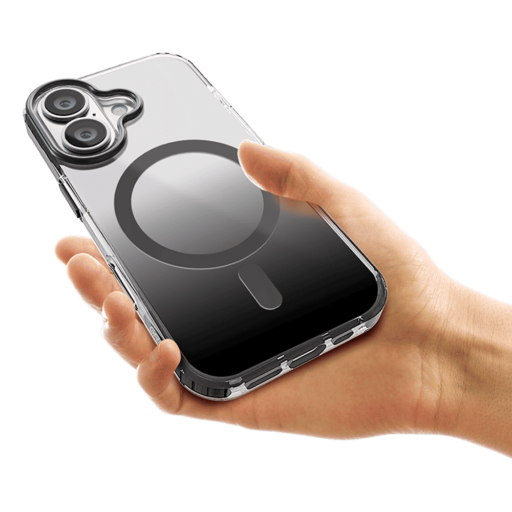 GRIPP Dusk TPU & Polycarbonate Back Cover for Apple iPhone 16 (MagSafe Compatible, Black)_6