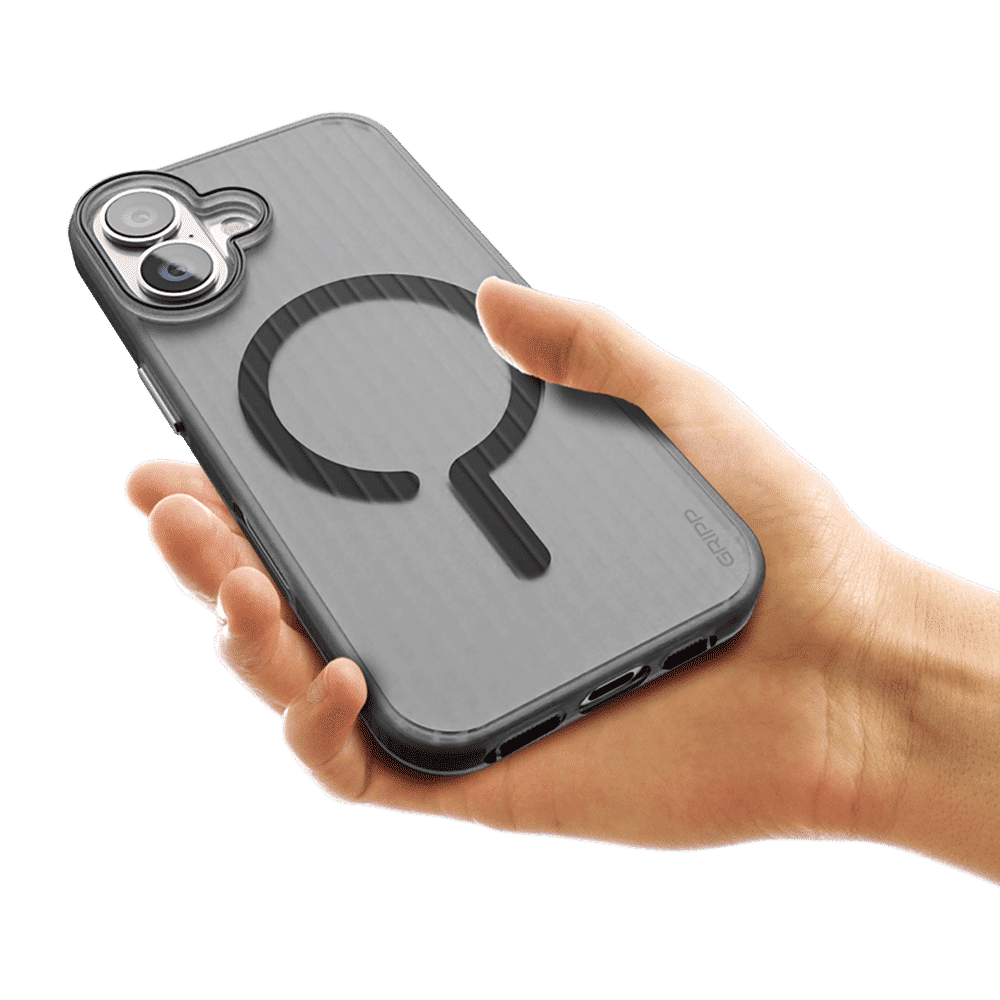 GRIPP Slimfit TPU Back Cover for Apple iPhone 16 (MagSafe Charging Support, Black)_6