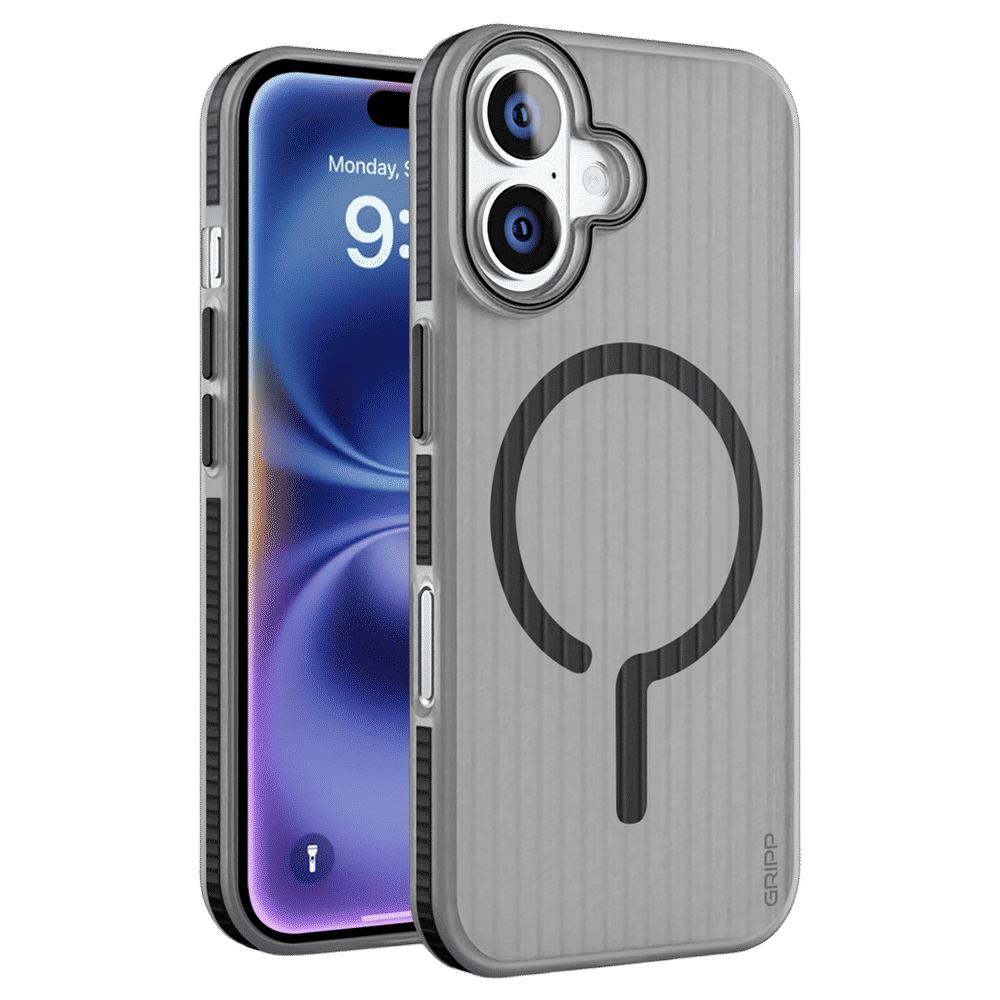 GRIPP Slimfit TPU Back Cover for Apple iPhone 16 Plus (MagSafe Charging Support, Black)_1