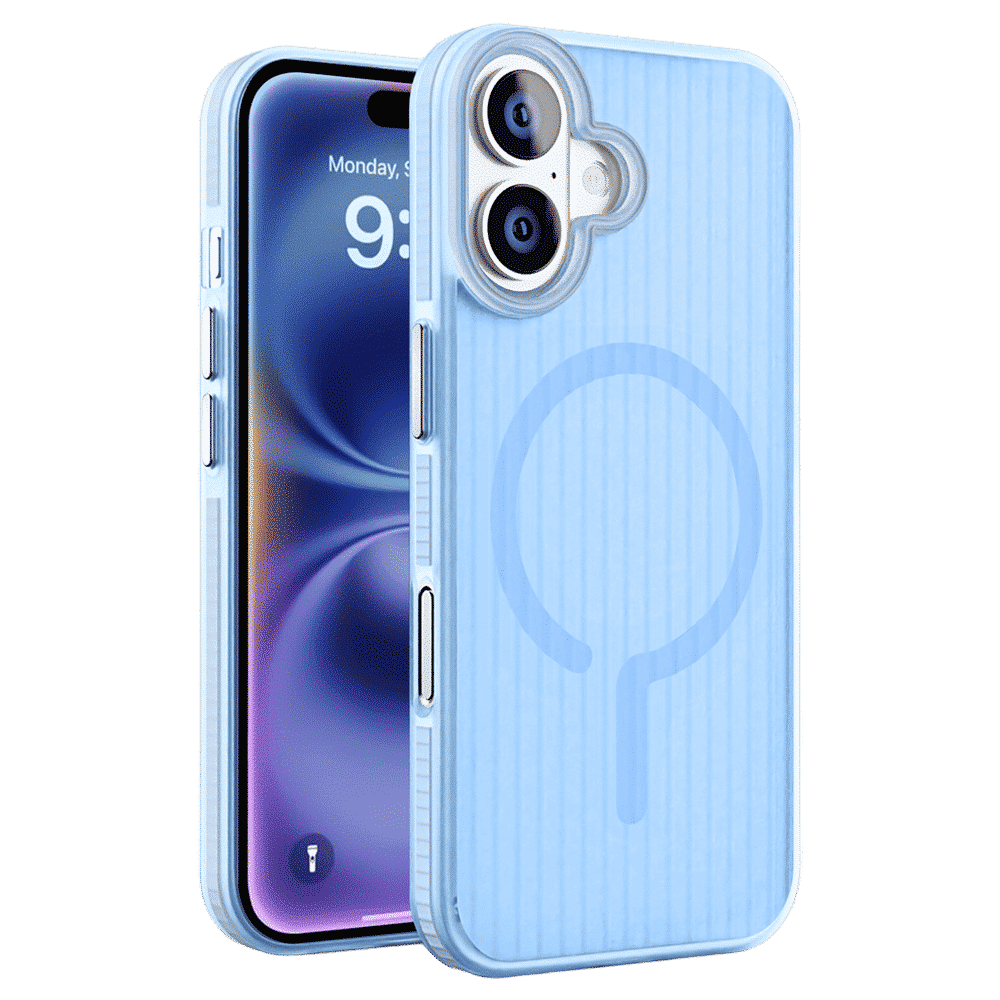 GRIPP Slimfit TPU Back Cover for Apple iPhone 16 Plus (MagSafe Charging Support, Blue)_1