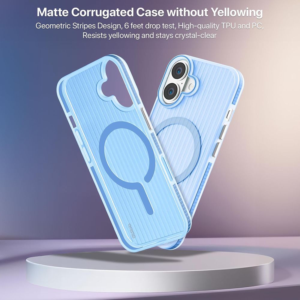 GRIPP Slimfit TPU Back Cover for Apple iPhone 16 Plus (MagSafe Charging Support, Blue)_8