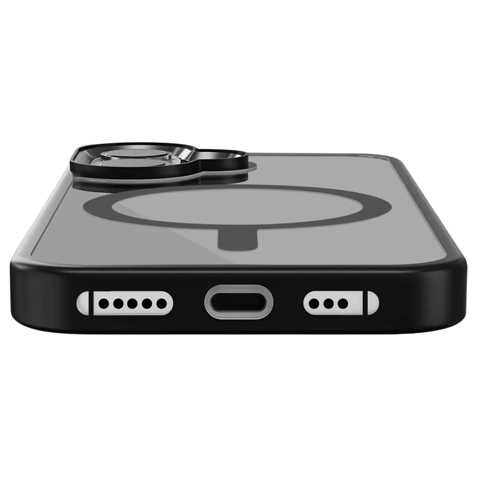 GRIPP Clarion Hard & Soft TPU & Polycarbonate Back Cover for Apple iPhone 16 (MagSafe Compatibility, Black)_5