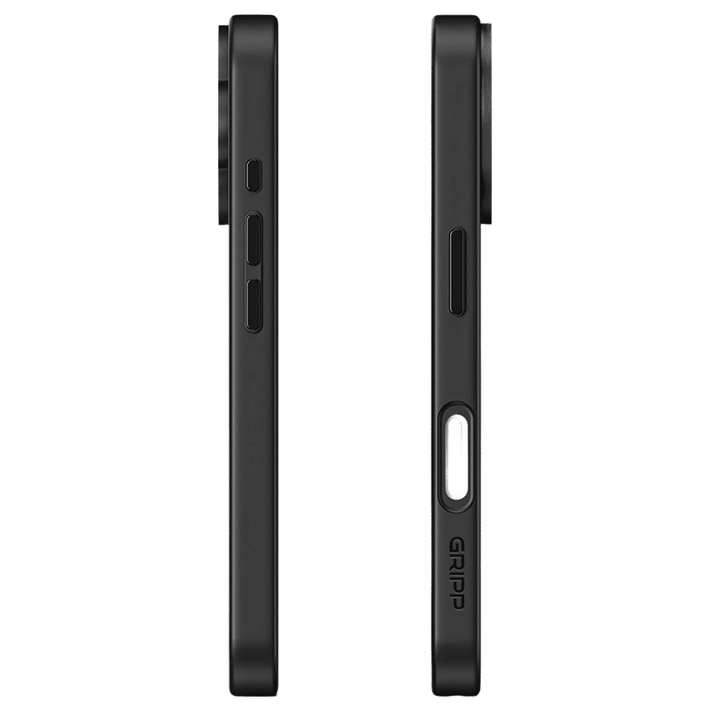 GRIPP Clarion Hard & Soft TPU & Polycarbonate Back Cover for Apple iPhone 16 Plus (MagSafe Compatible, Black)_3