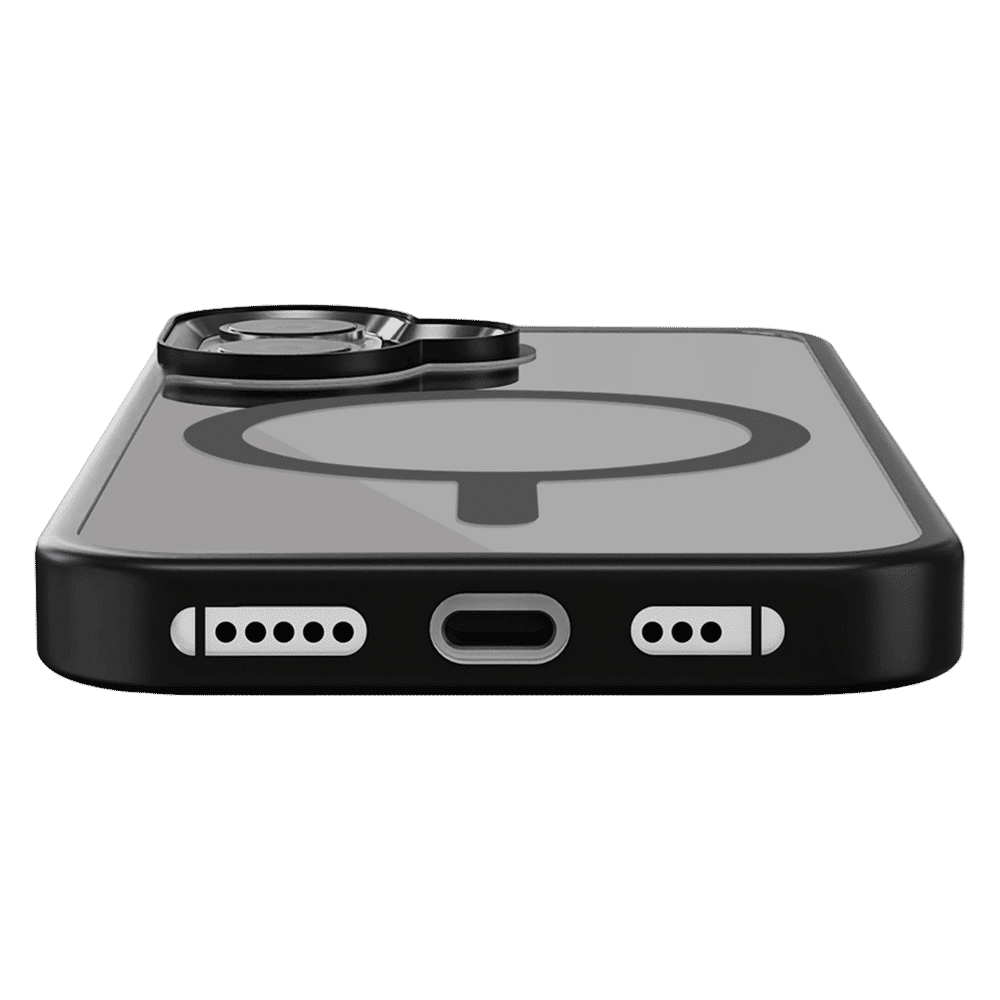 GRIPP Clarion Hard & Soft TPU & Polycarbonate Back Cover for Apple iPhone 16 Plus (MagSafe Compatible, Black)_5