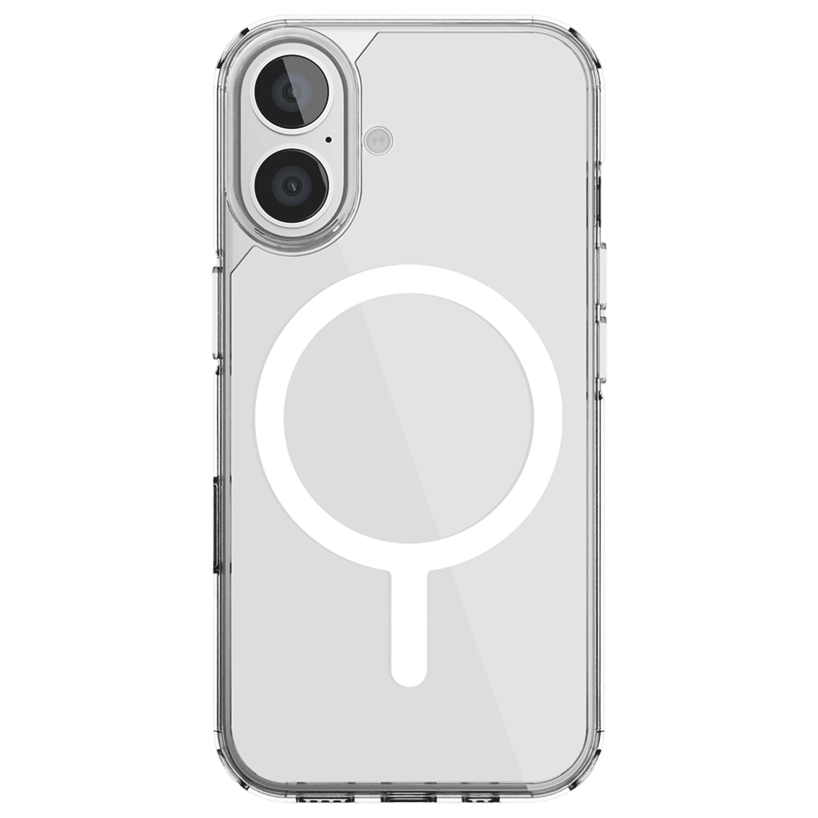 Croma TPU Back Cover for Apple iPhone 16 Plus (MagSafe Compatible, Transparent)_3