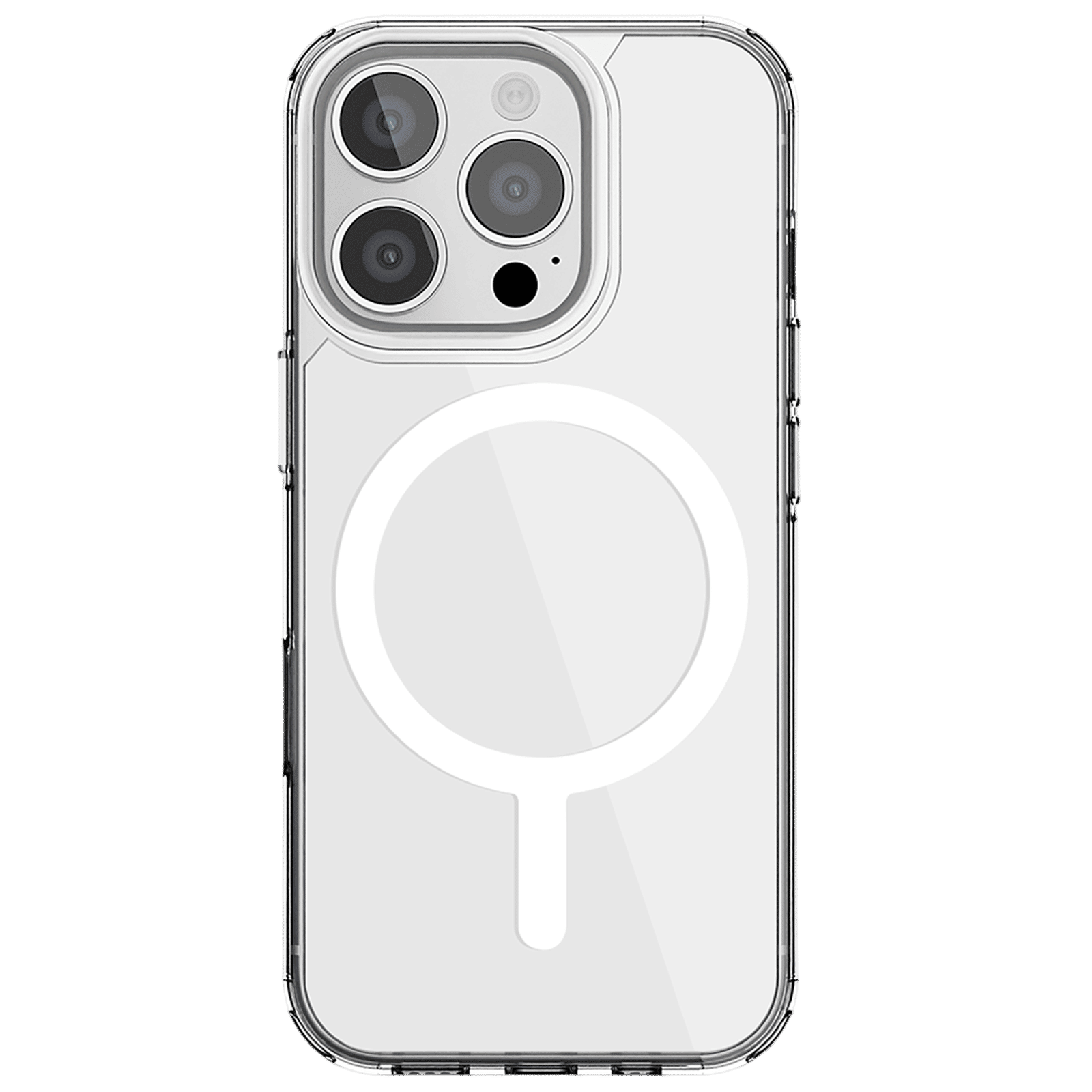 Croma TPU Back Cover for Apple iPhone 16 Pro (Magsafe Compatible, Transparent)_3