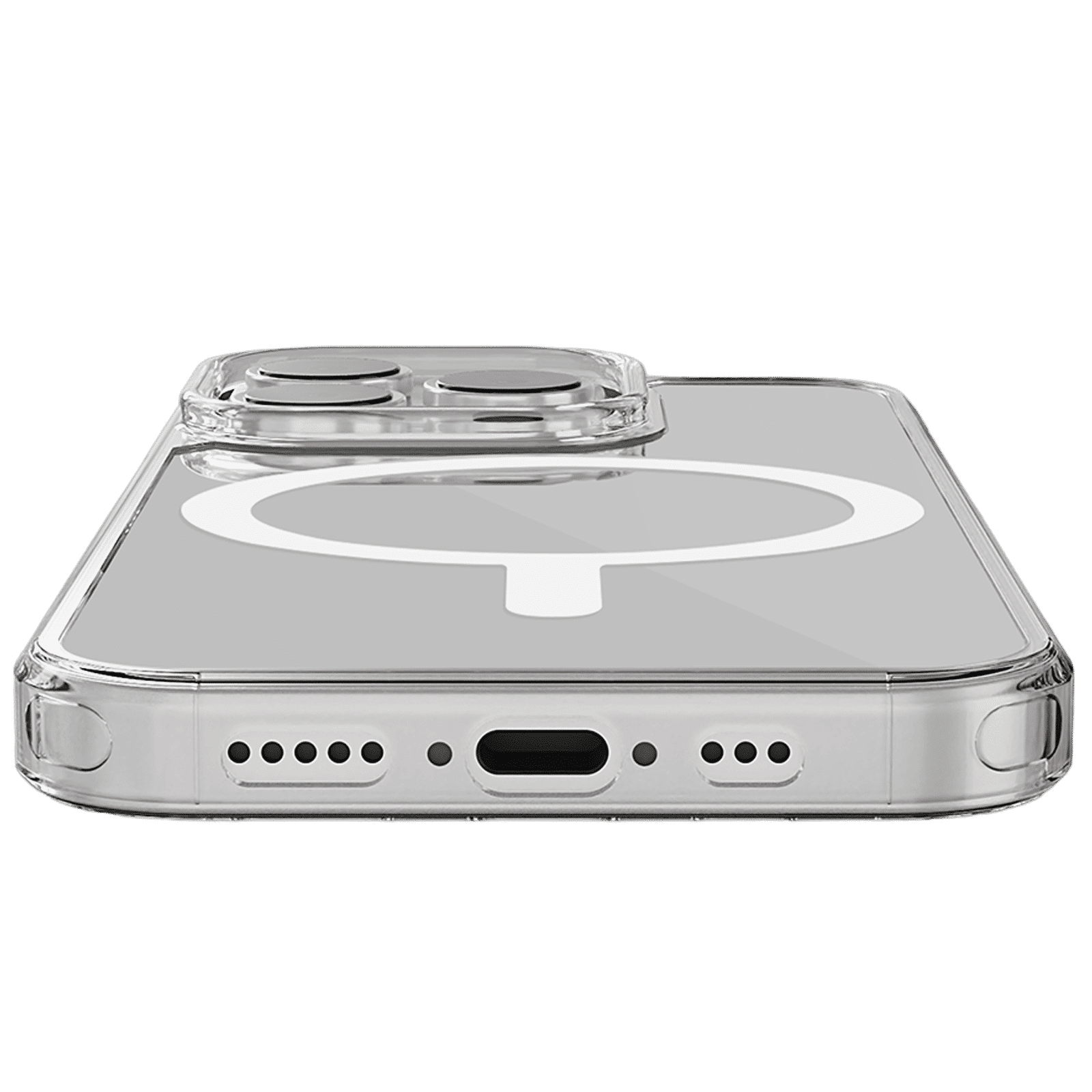 Croma TPU Back Cover for Apple iPhone 16 Pro (Magsafe Compatible, Transparent)_6