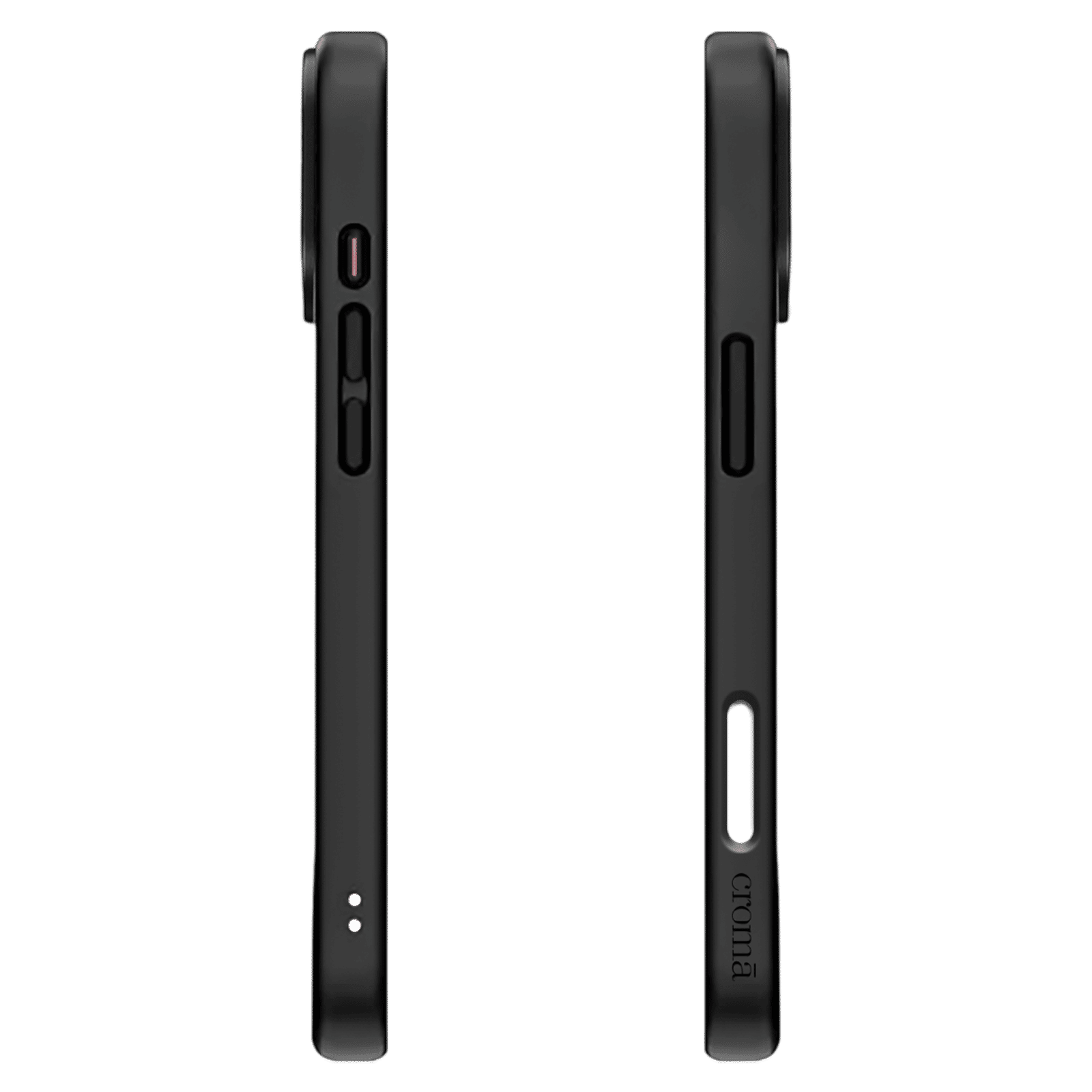 Croma Tempered Glass & TPU Back Cover Combo for Apple iPhone 16 Pro (MagSafe Compatible, Matte Black)_4