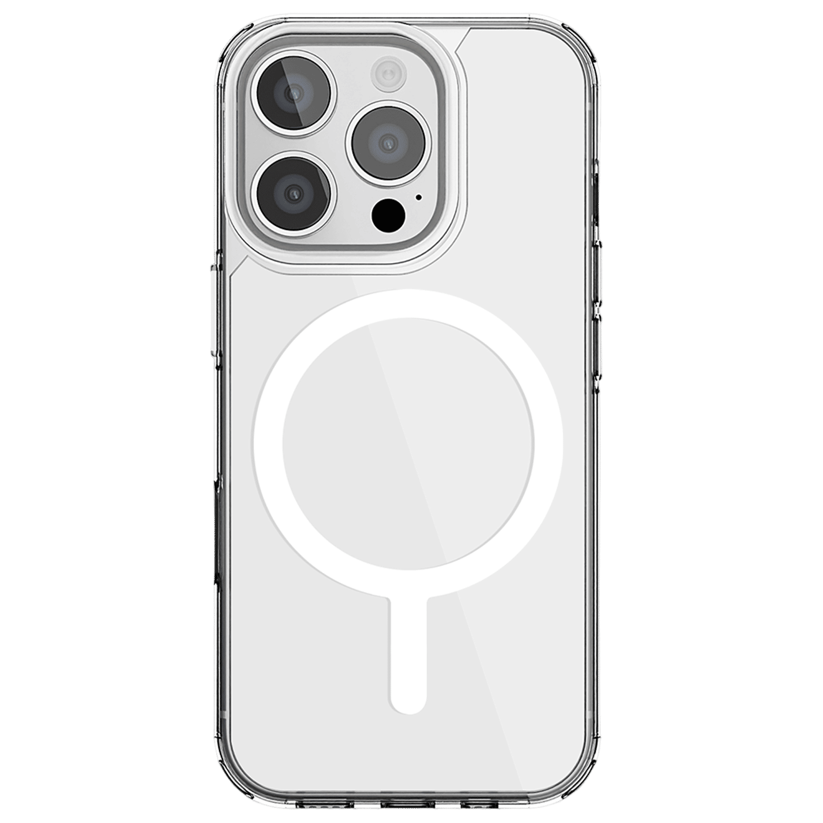 Croma Tempered Glass & TPU Back Cover Combo for Apple iPhone 16 Pro Max (MagSafe Compatible, Transparent)_3