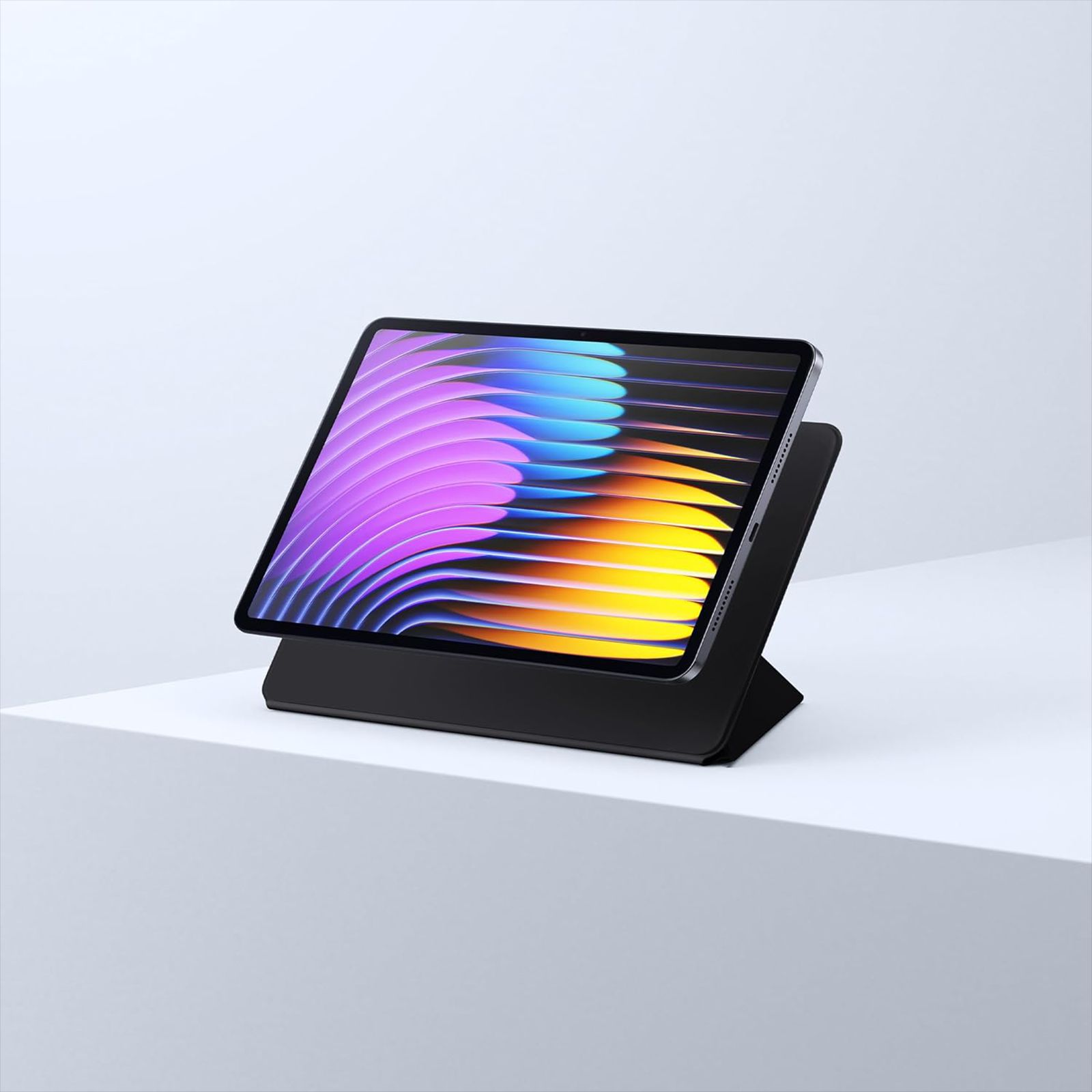 Xiaomi Polyurethane, Polycarbonate & Glass Fiber Case Cover for Xiaomi Pad 7 (Magnetic Absorption, Black)_4