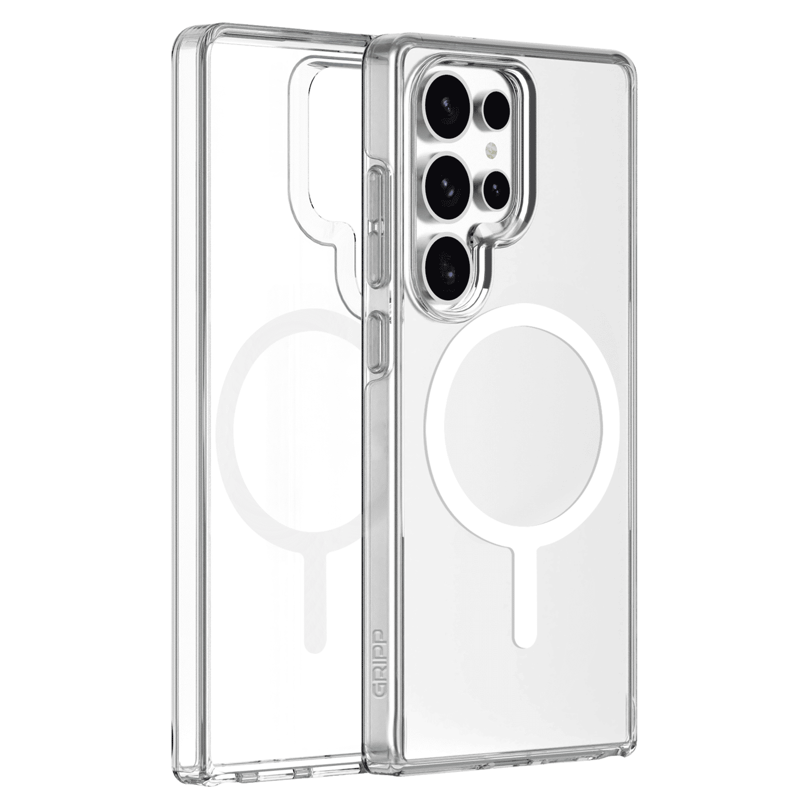 GRIPP 3D Tempered Glass, TPU & Polycarbonate Back Cover & Focal Camera Lens Protector Combo for SAMSUNG Galaxy S25 Ultra (Wireless Charging Compatible, Clear)_1