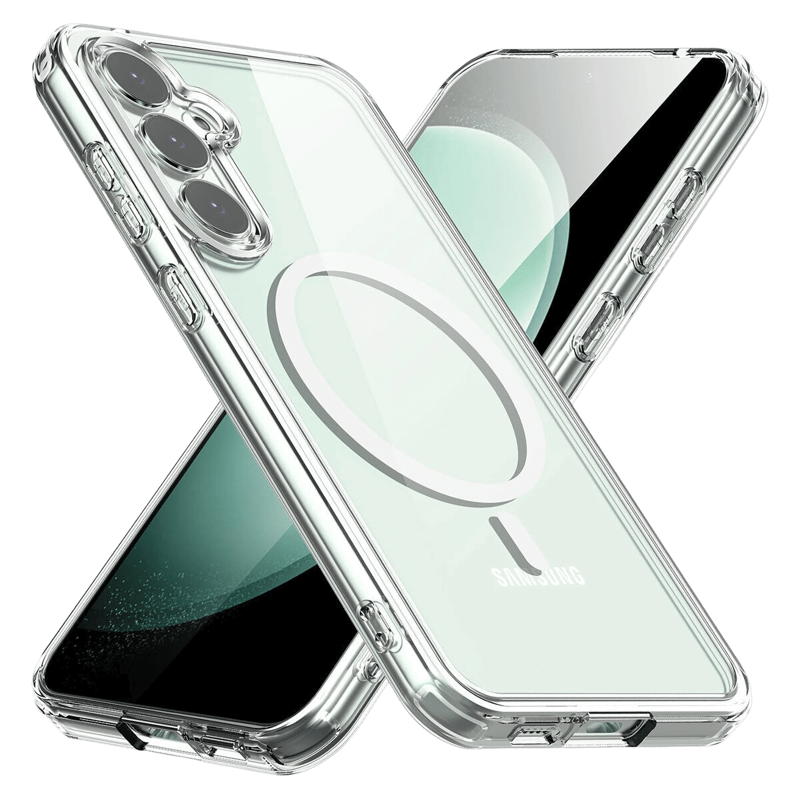 GRIPP 3D Tempered Glass, TPU & Polycarbonate Back Cover & Focal Camera Lens Protector Combo for SAMSUNG Galaxy S25 (Wireless Charging Compatible, Clear)_2