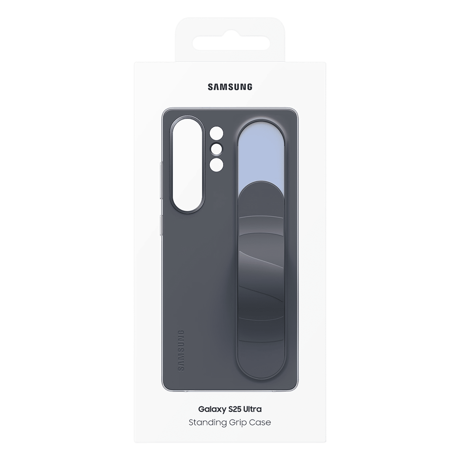 SAMSUNG Polycarbonate Standing Grip Case for SAMSUNG Galaxy S25 Ultra (Ul Certified, Black)_8