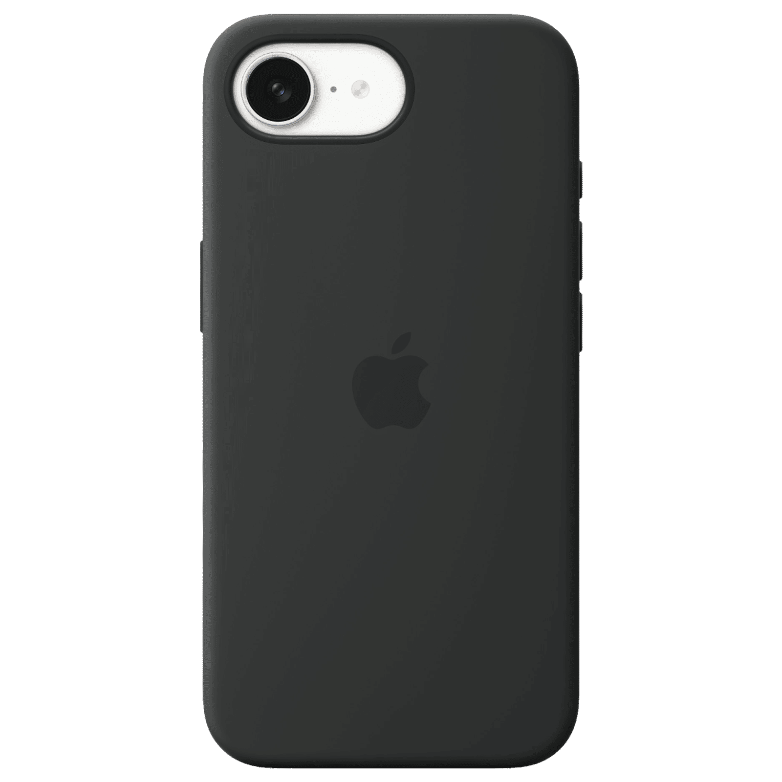 Apple MD3N4ZM/A Soft Silicon Back Cover for iPhone 16e (Soft Microfiber Lining, Black)_1