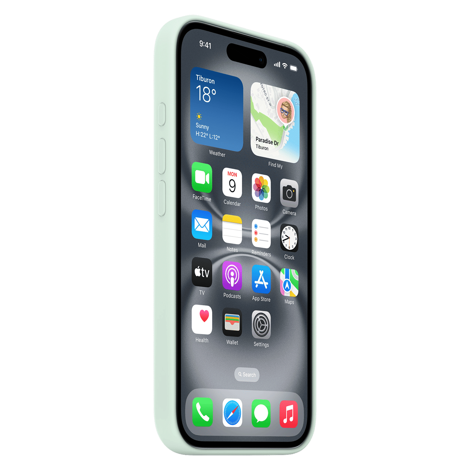 Apple Soft Silicone Back Cover Apple iPhone 16 (MagSafe Charging Support, Aquamarine) Apple Soft Silicone Back Cover Apple iPhone 16 (MagSafe Charging Support, Aquamarine)_5