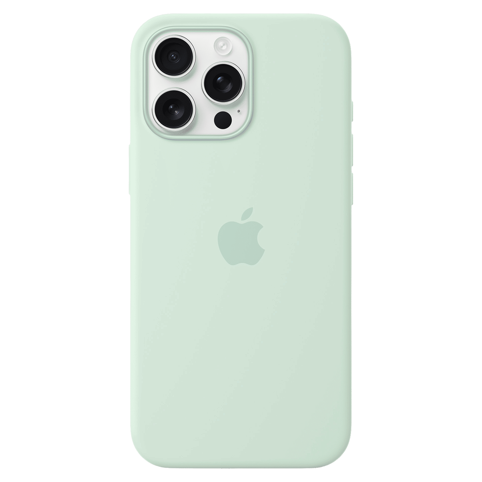 Apple Soft Silicone Back Cover Apple iPhone 16 Pro Max (MagSafe Charging Support, Aquamarine)_1